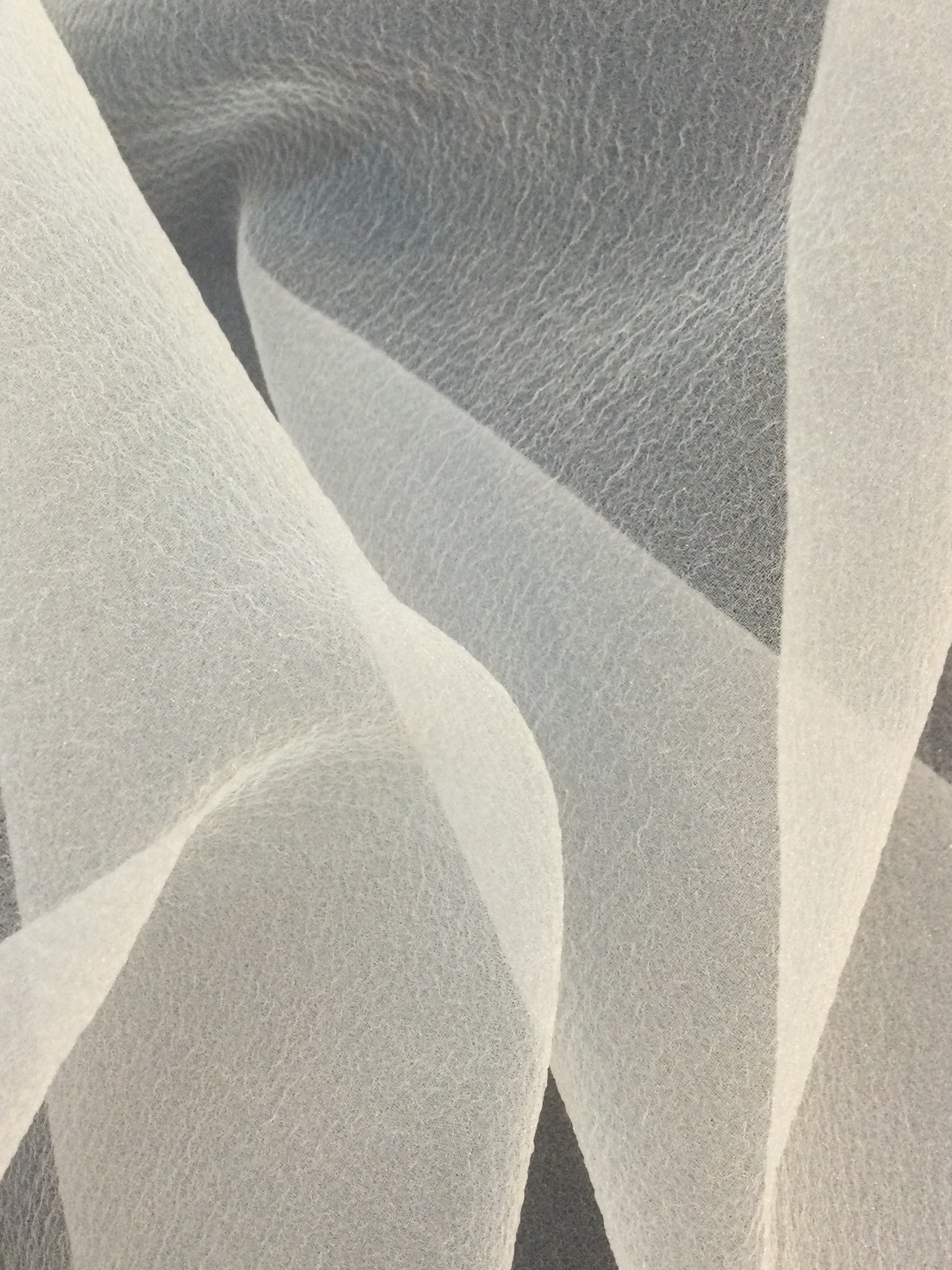 Japanese Pebbled Poly Organza in Off-White