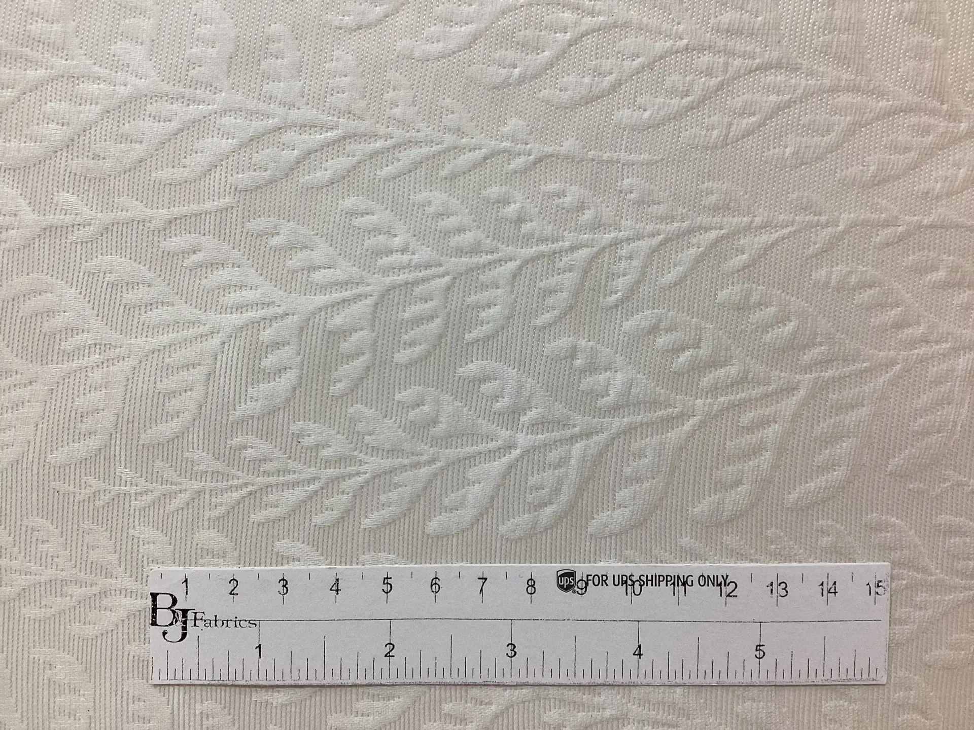 Cotton & Acetate Brocade in Light Ivory