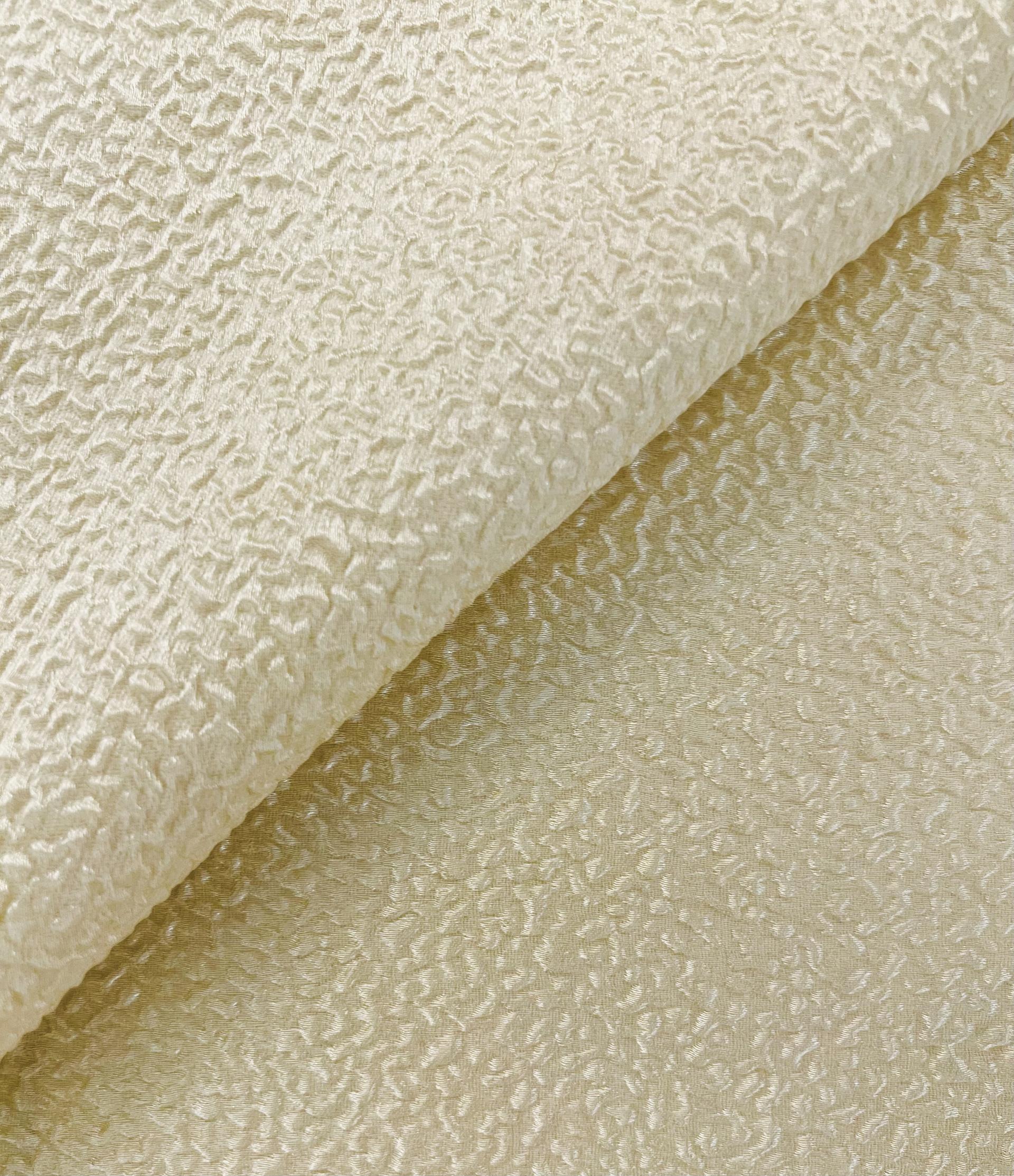 Silk Blend Organza Cloqué In Ivory