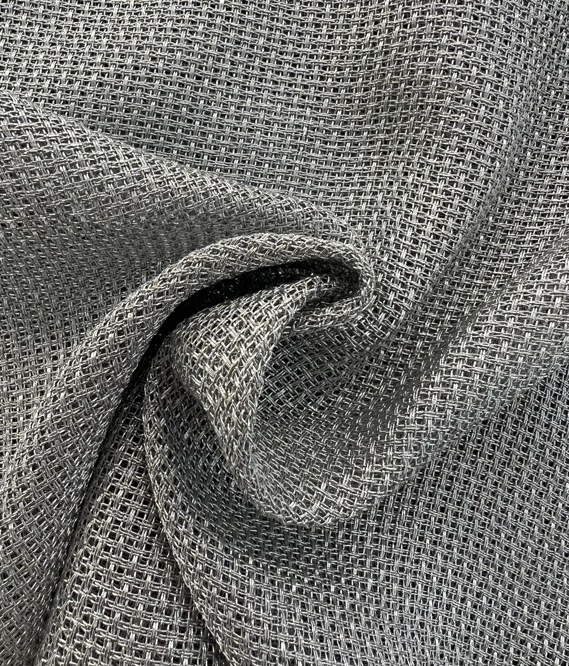Metallic Mesh in Silver