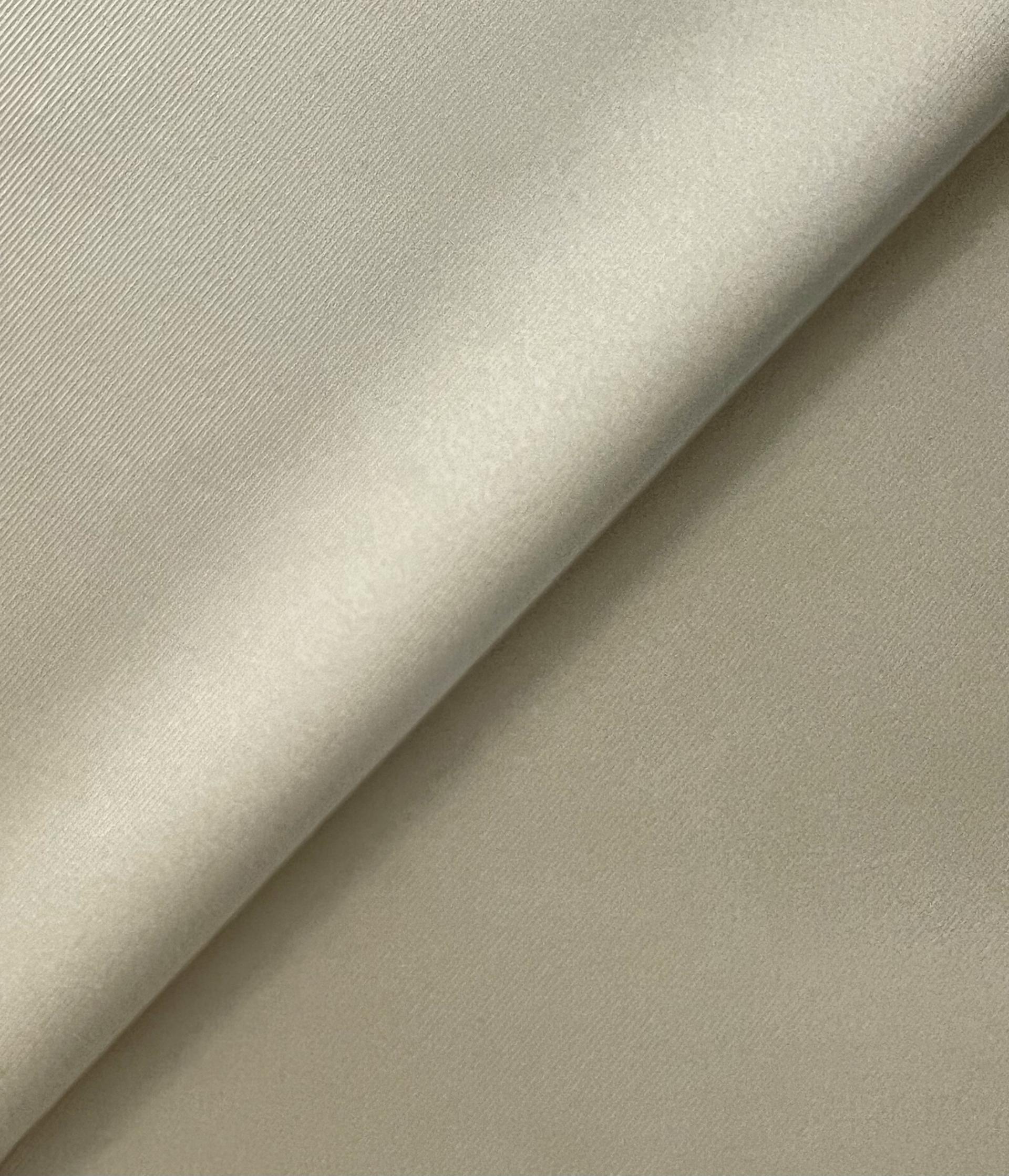 Stretch Twill Back Acetate Satin in Cream