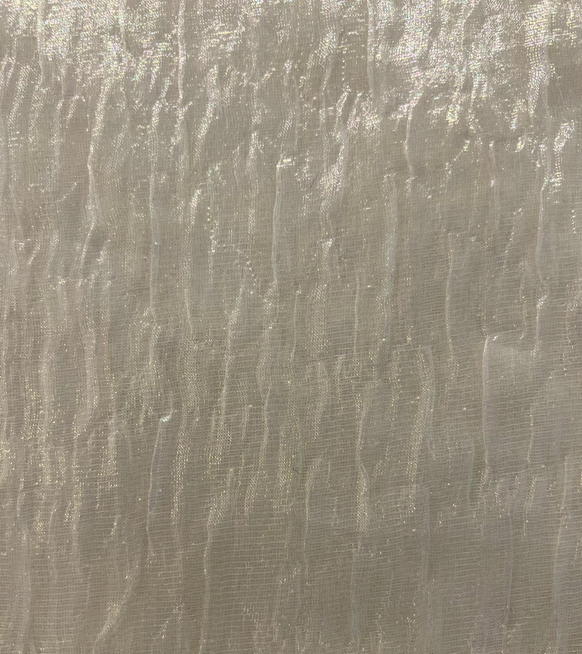 Silk-Blend Pucker Opalescence Lame