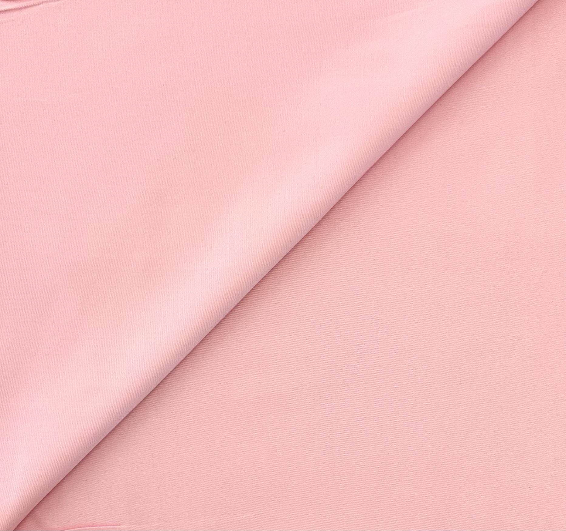 Combed Cotton Twill in Bubble Gum
