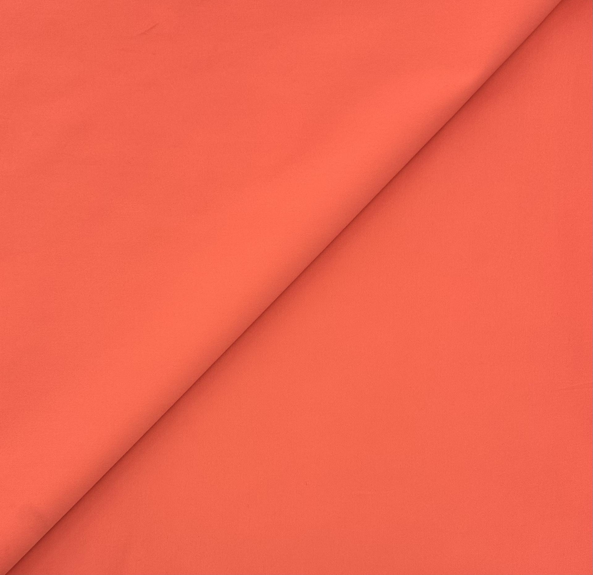 Combed Cotton Twill in Coral