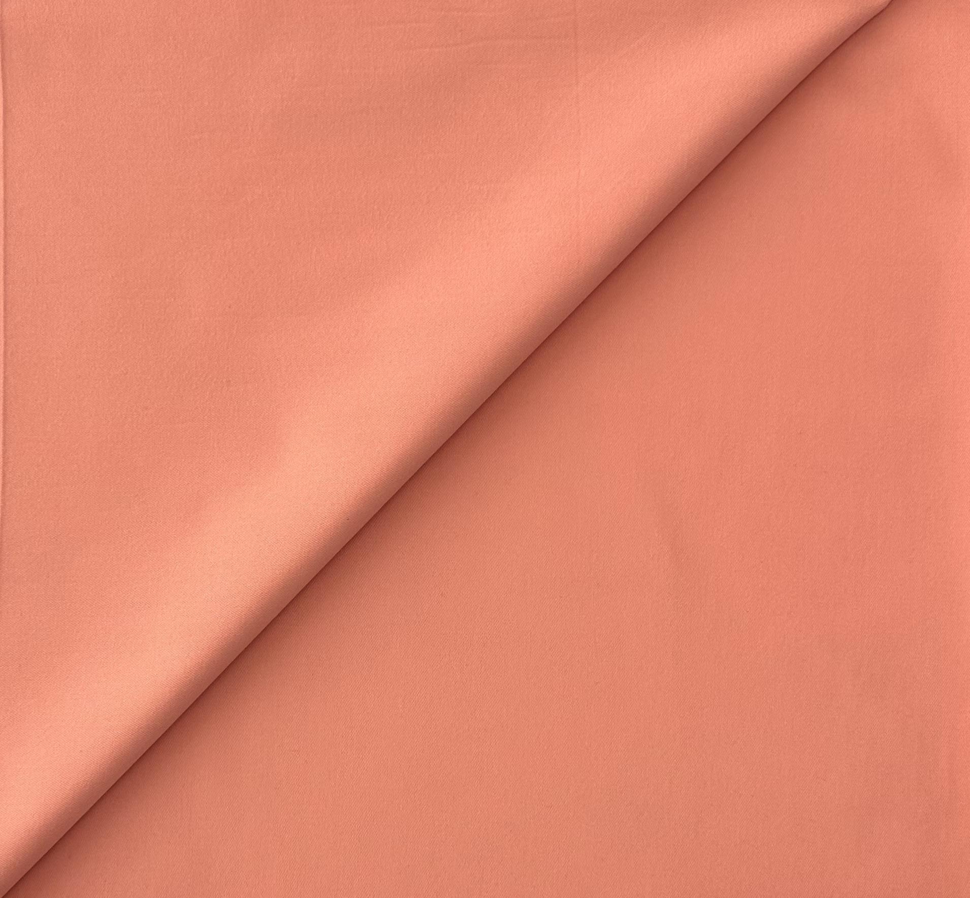 Combed Cotton Twill in Salmon