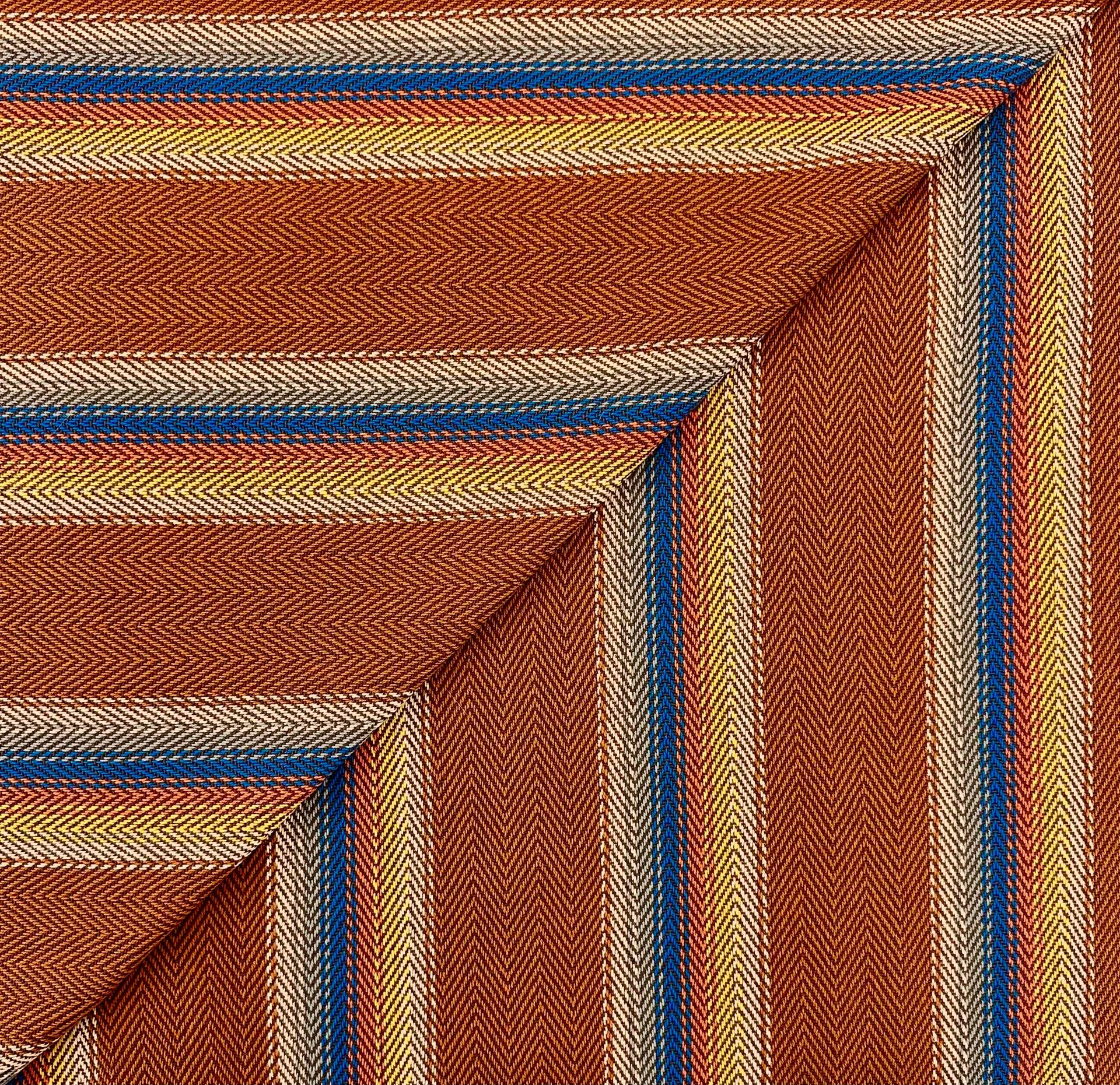 Blanket Cotton Stripe in Sienna