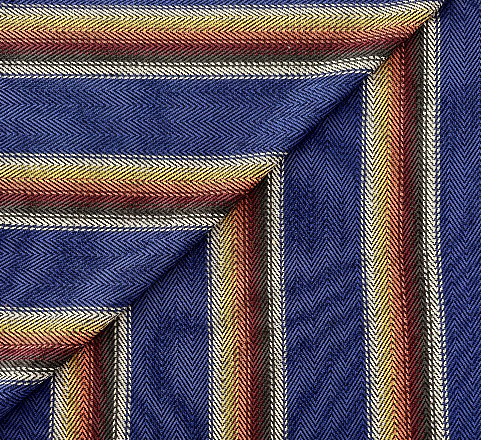 Blanket Cotton Stripe in Blue Jay