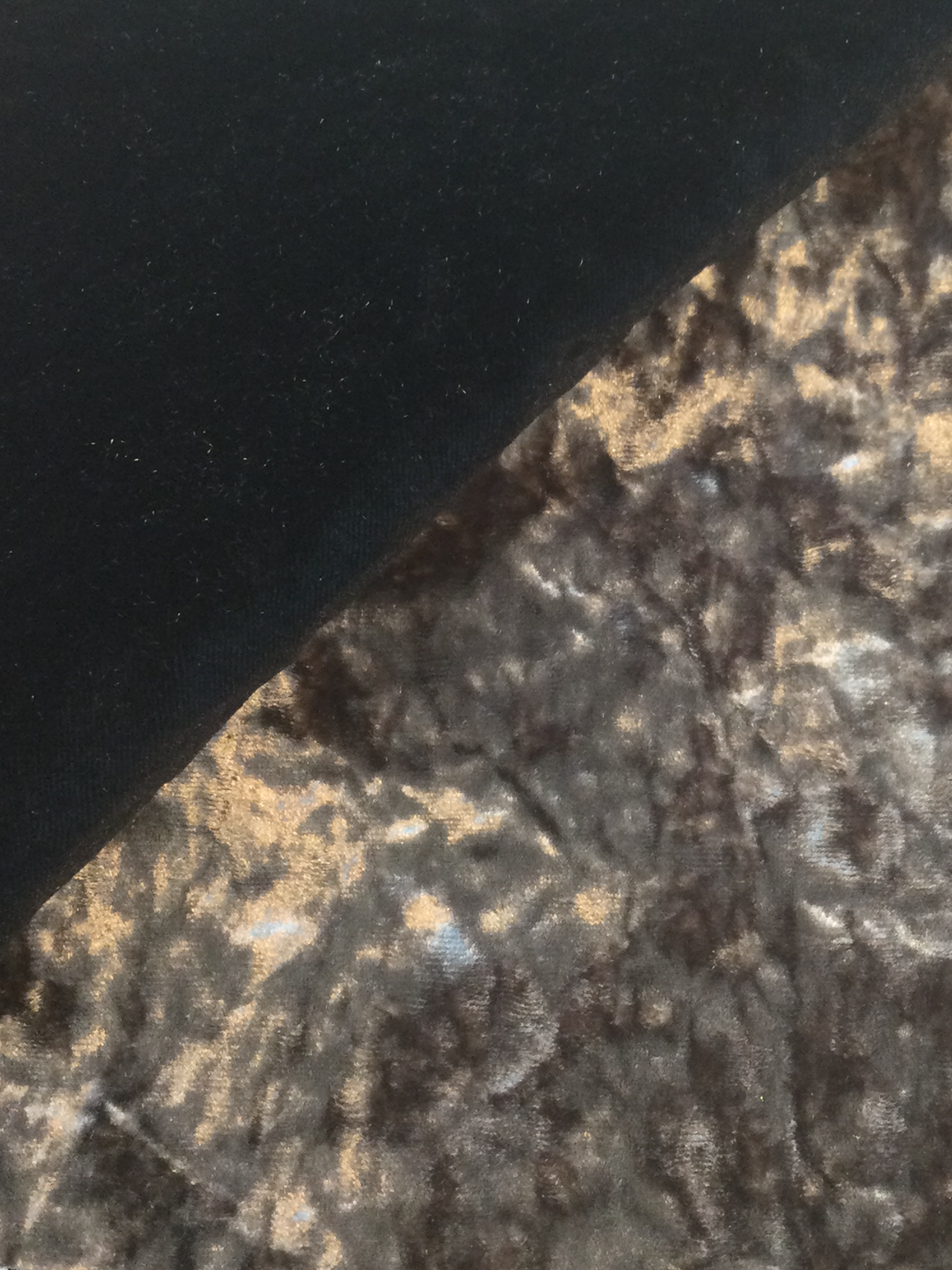 Metal Bonded Double Sided Crushed Velvet