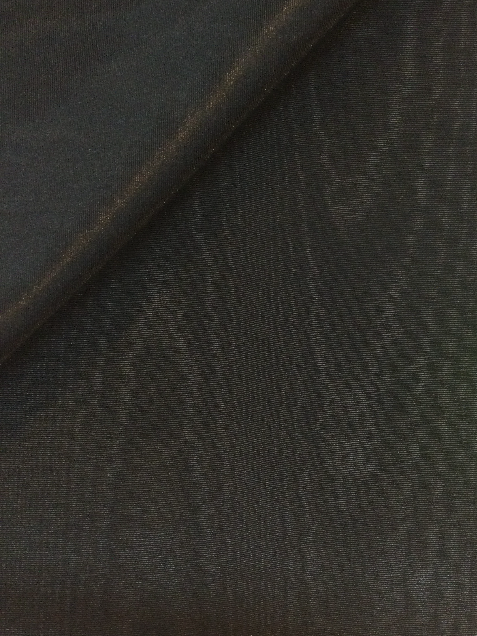 Polyester Moire' Faille in Jet Black