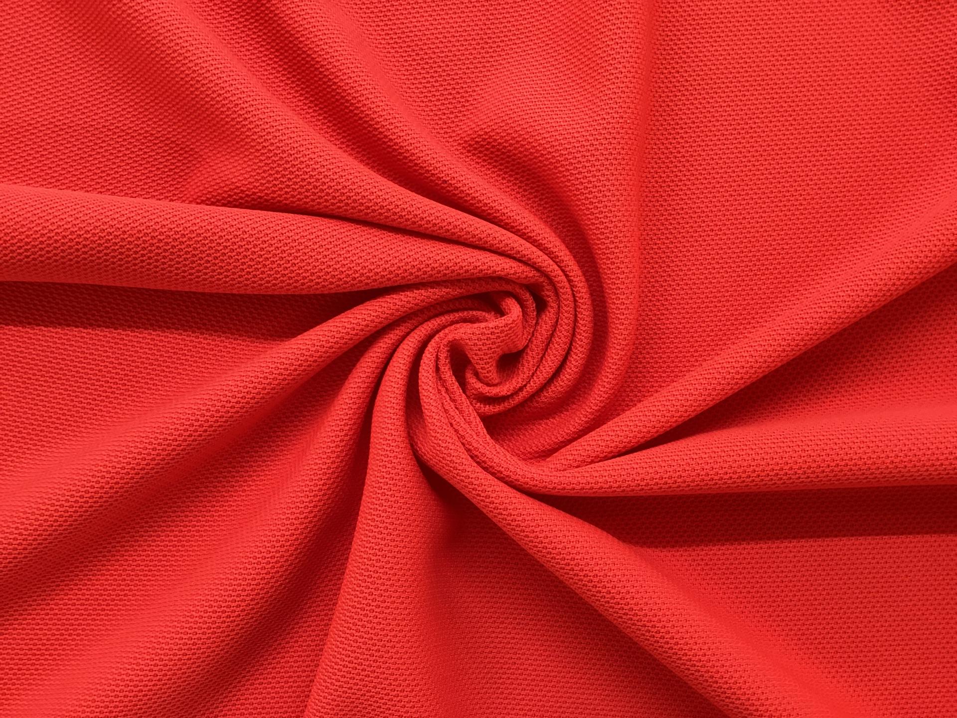 Microfiber DRI-FIT Double Knit Pique In Fire Hydrant Red