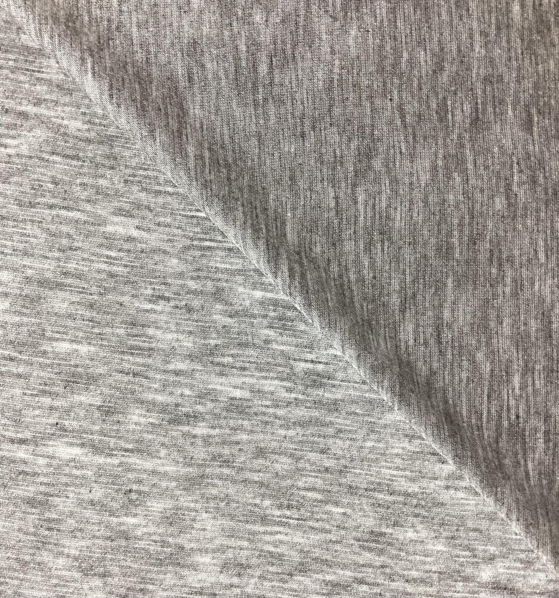 Italian Modal Jersey Knit in Light Heather Grey 