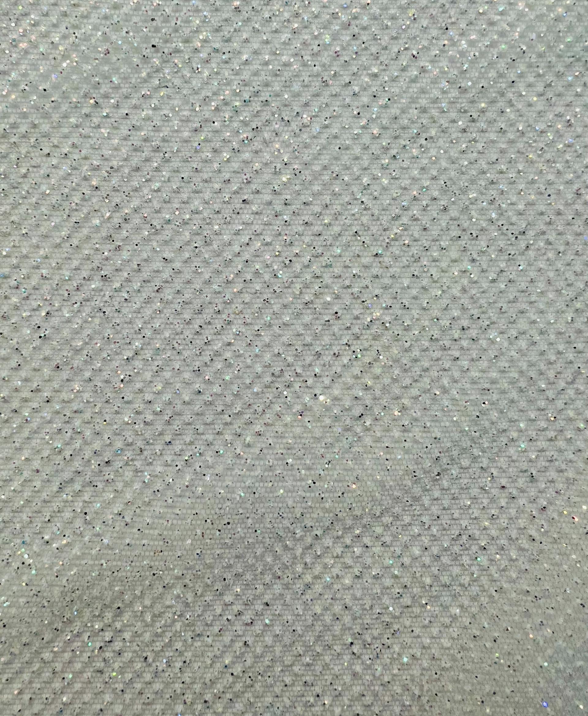 Glitter Tulle in Silver Grey