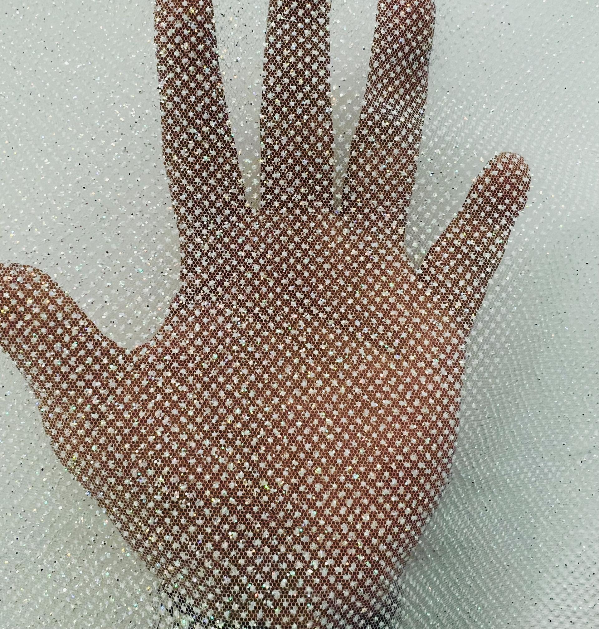 Glitter Tulle in Champagne