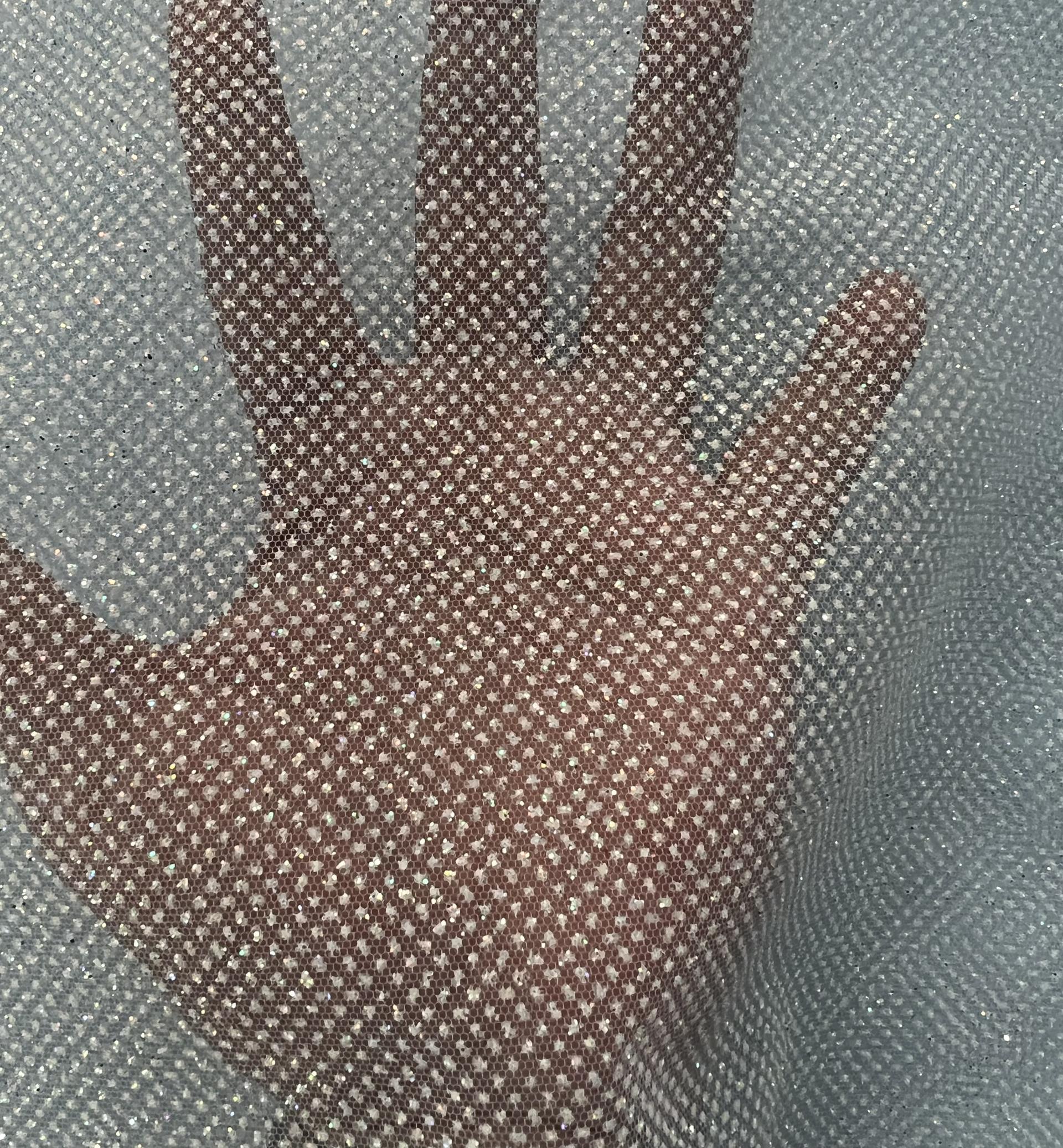 Glitter Tulle in Baby Blue