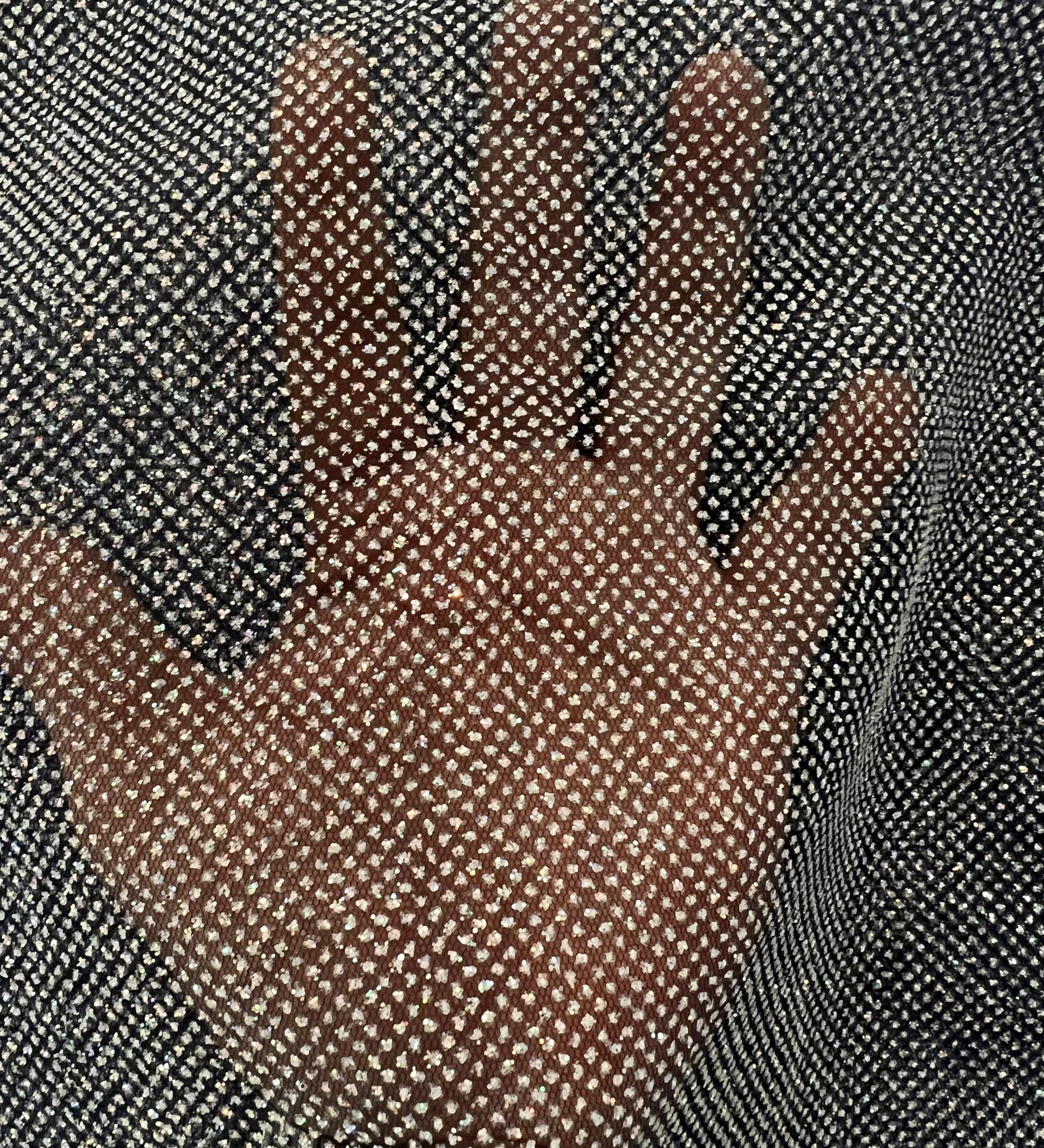 Glitter Tulle in Navy