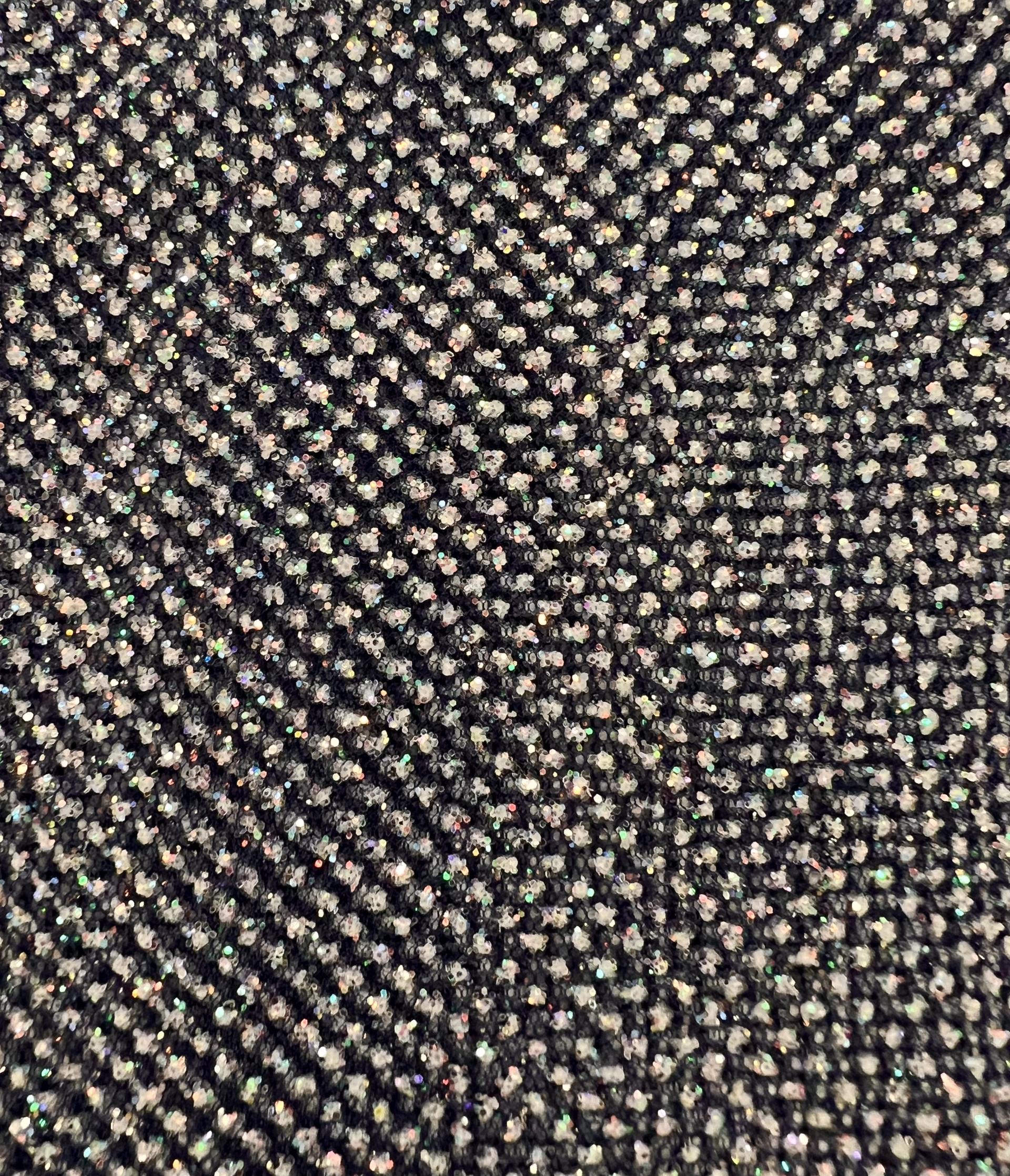 Glitter Tulle in Navy