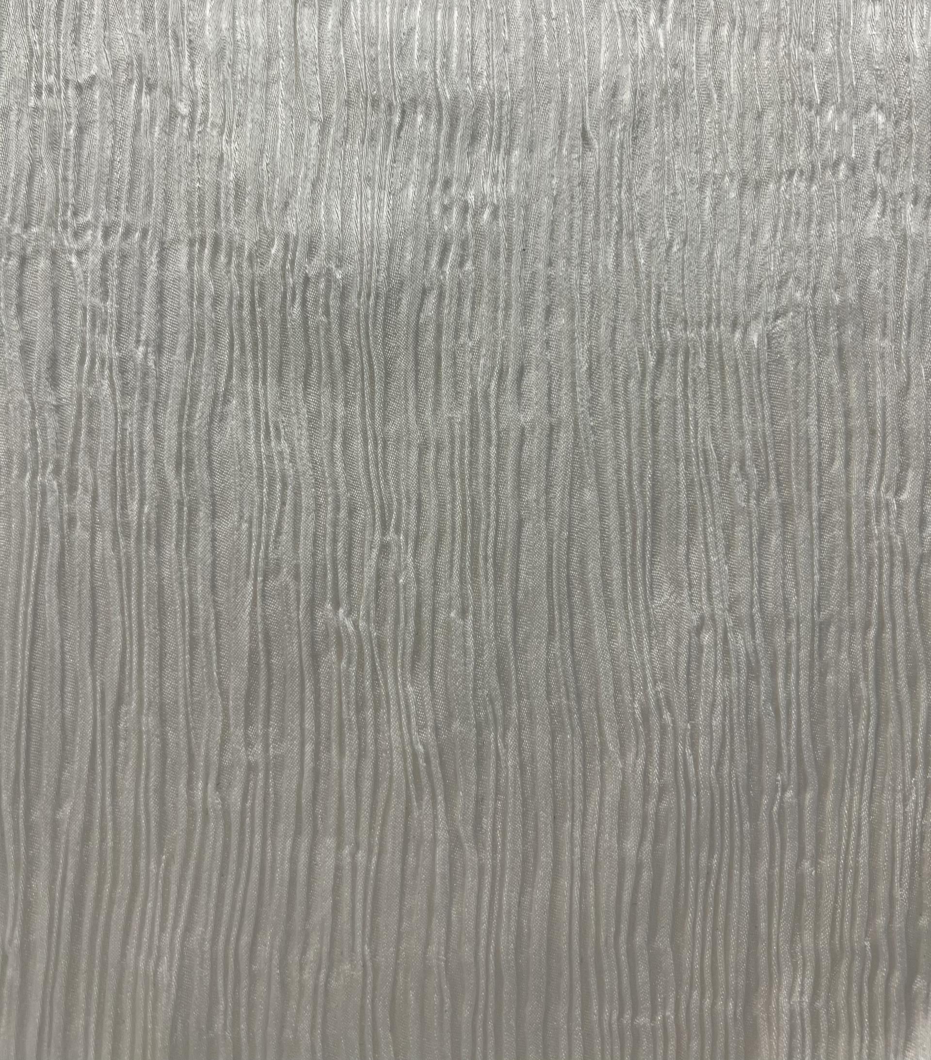 Crinkle Triacetate Cupro Charmeuse in Off White