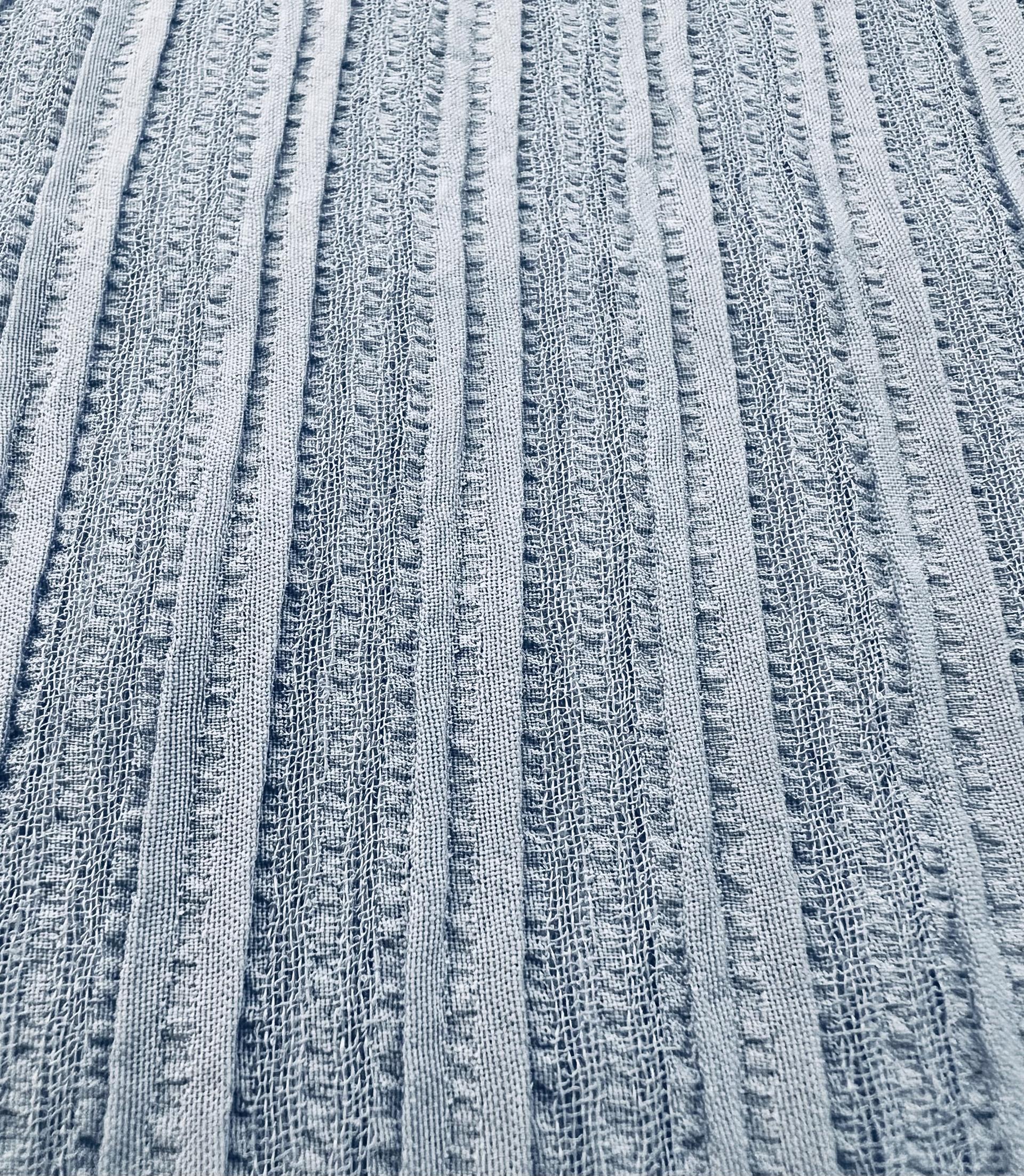Silk & Rayon Matlassé in Soft Blue