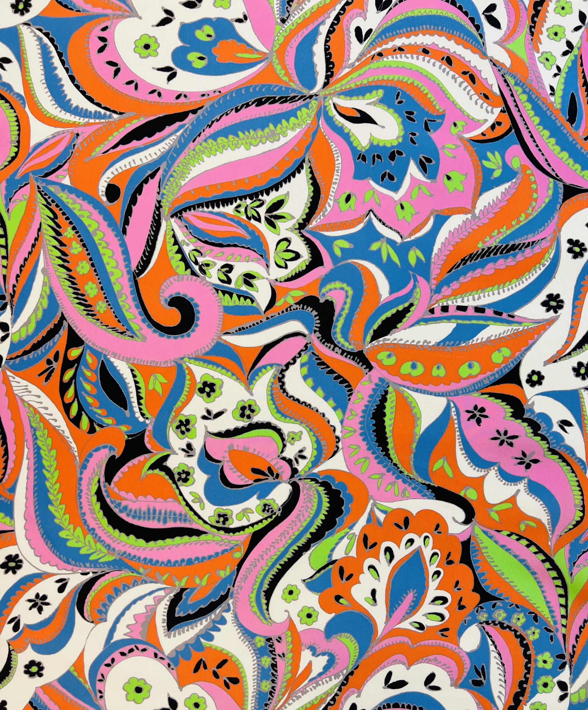 Printed Light Weight Silk Shantung