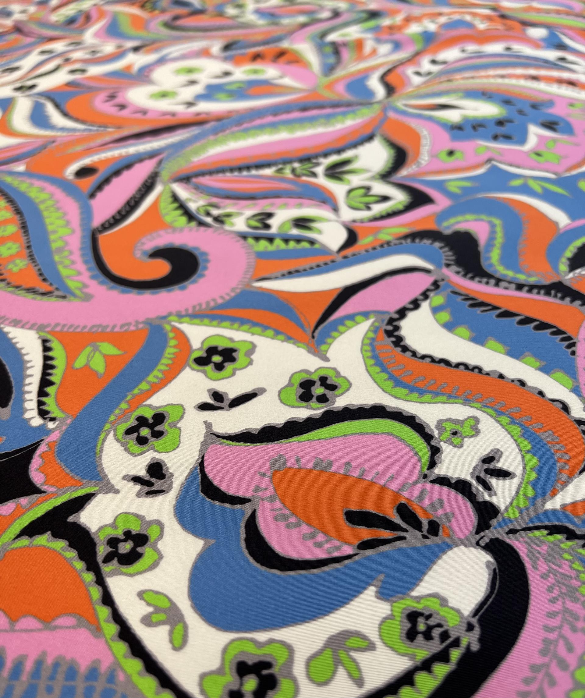 Printed Light Weight Silk Shantung