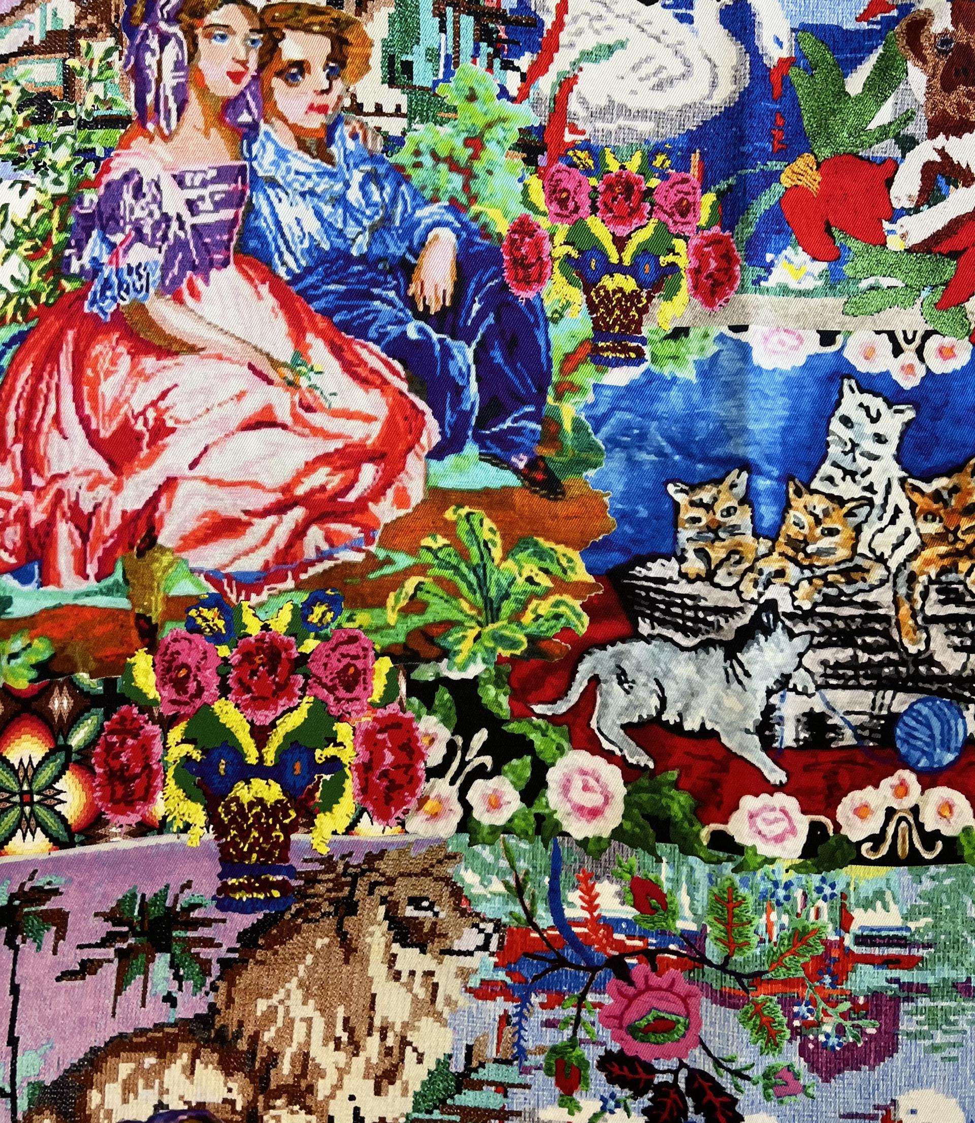 Printed Rayon Satin Twill