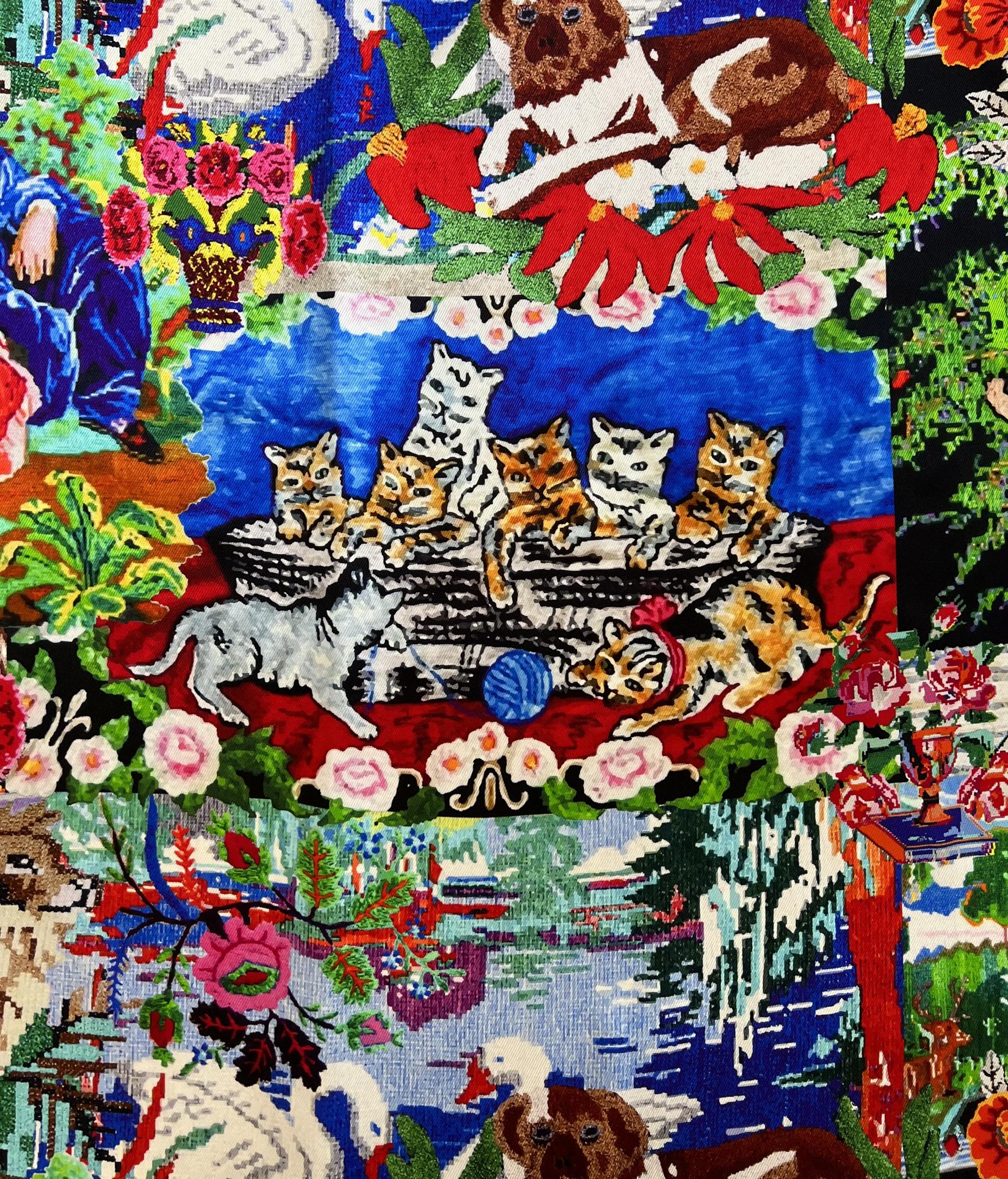 Printed Rayon Satin Twill