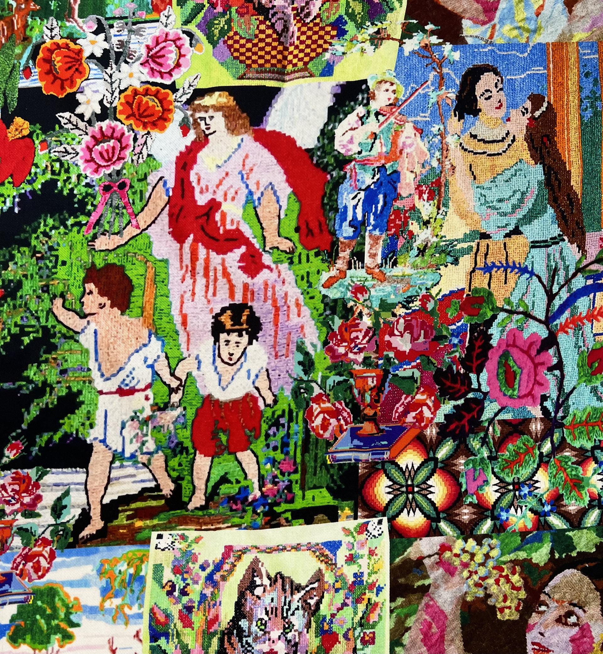 Printed Rayon Satin Twill