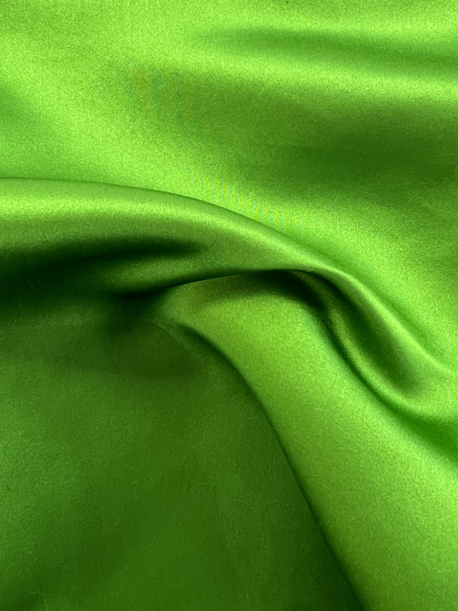 Washed Double Face Silk Satin in Peridot
