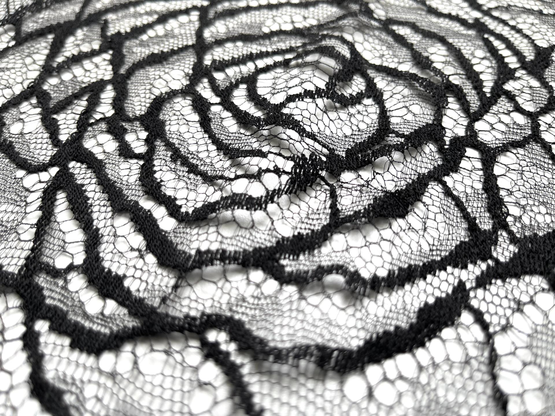 Chantilly Lace Made in France "Cabbage Rose"