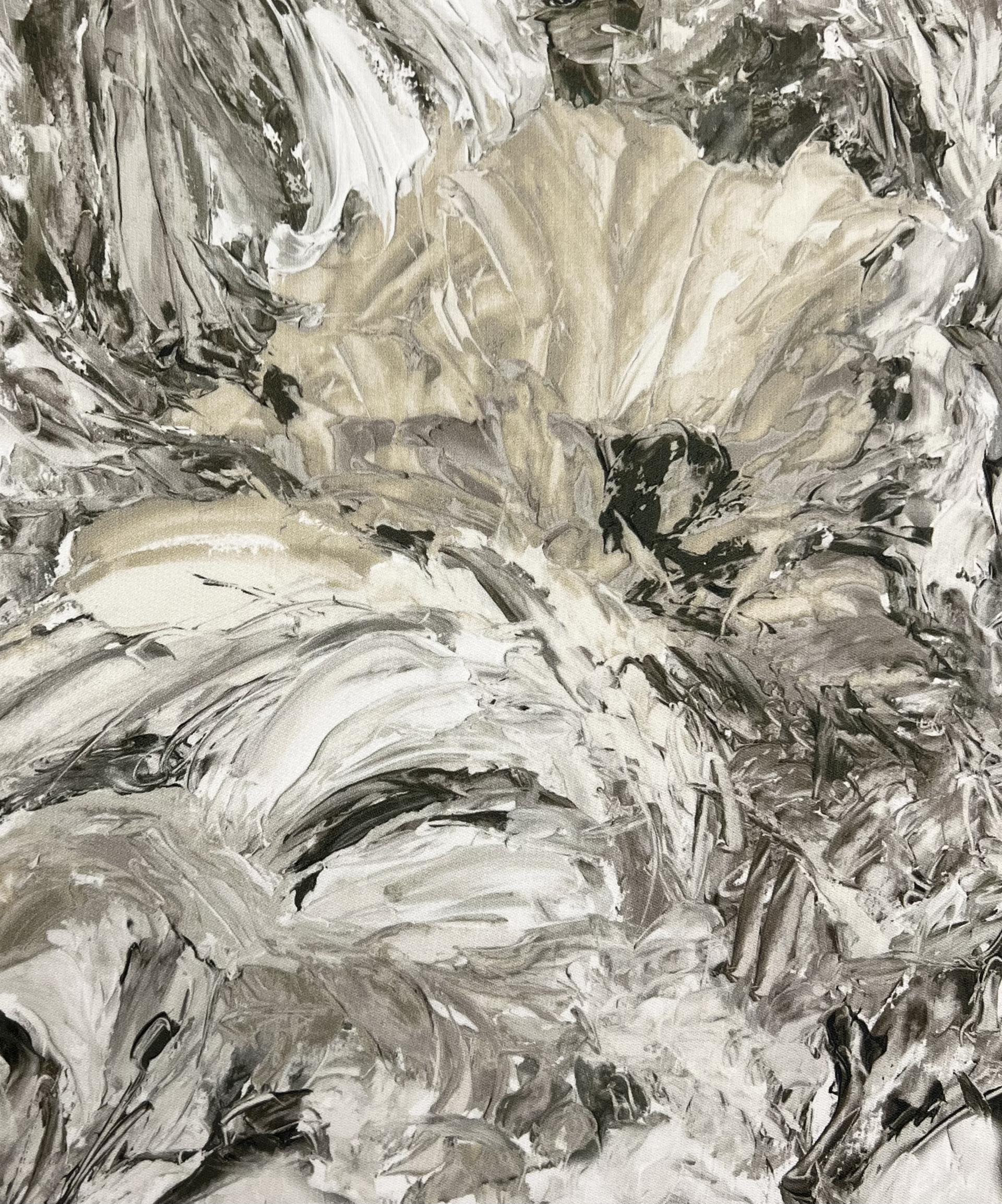 Printed Couture Gazar in Grey & Taupe