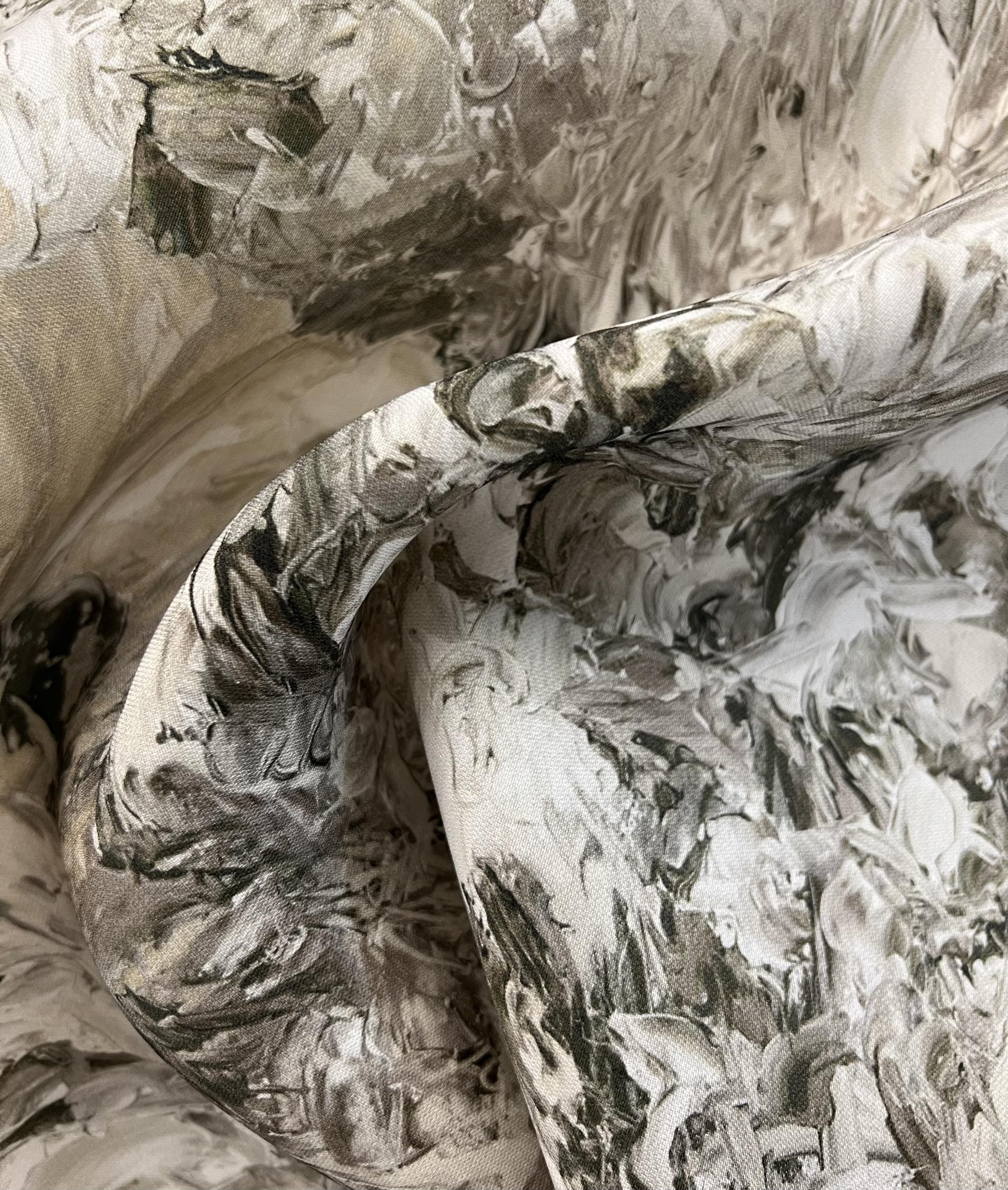 Printed Couture Gazar in Grey & Taupe