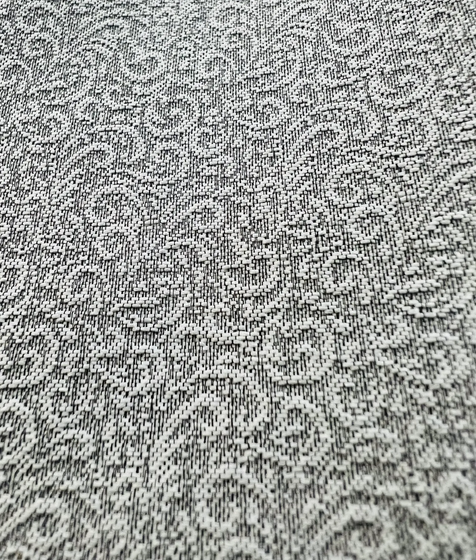 Silk Blend Micro-Floral Jacquard Brocade in Silver Grey
