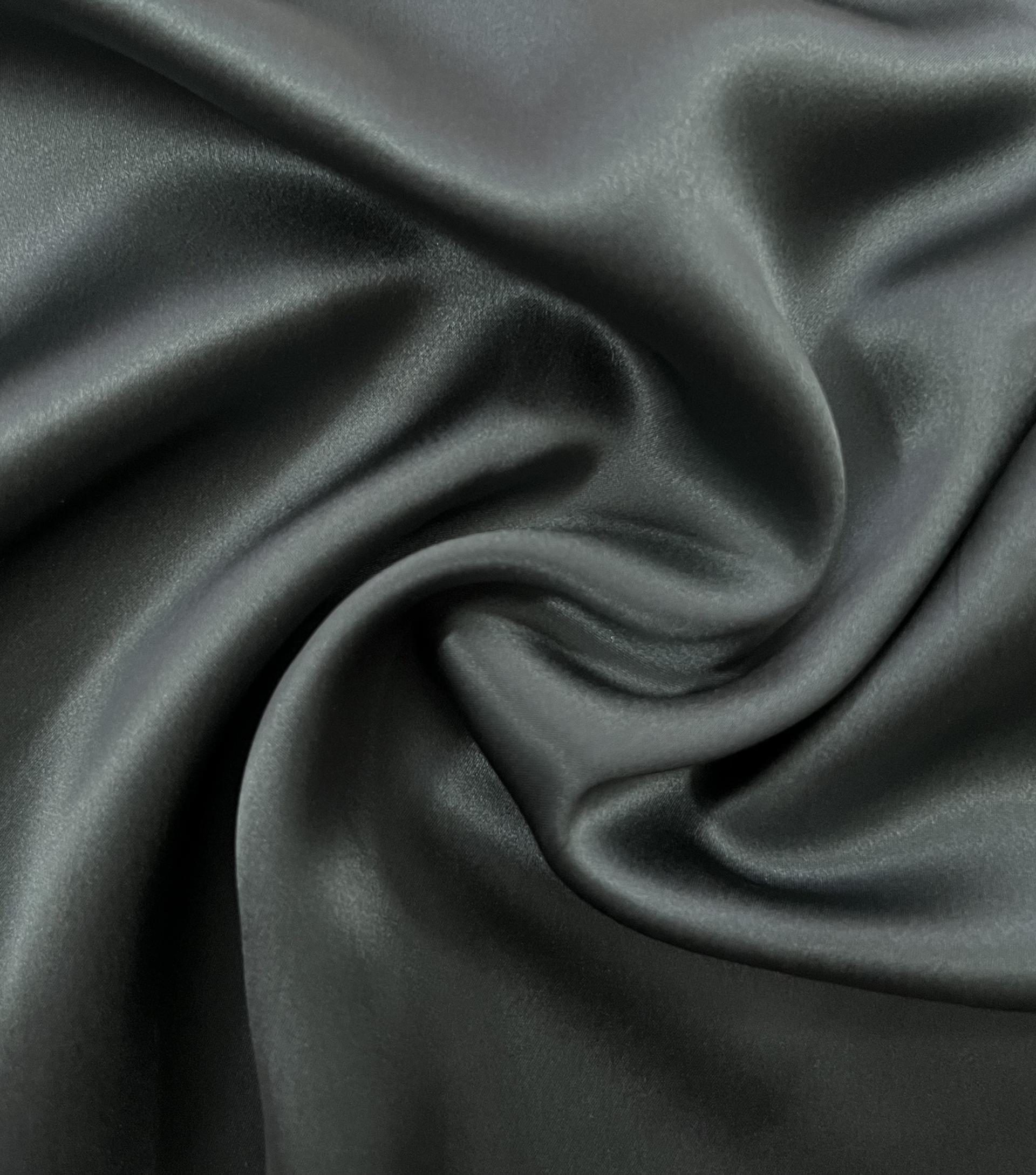 Pure Silk Charmeuse in Green Smoke 