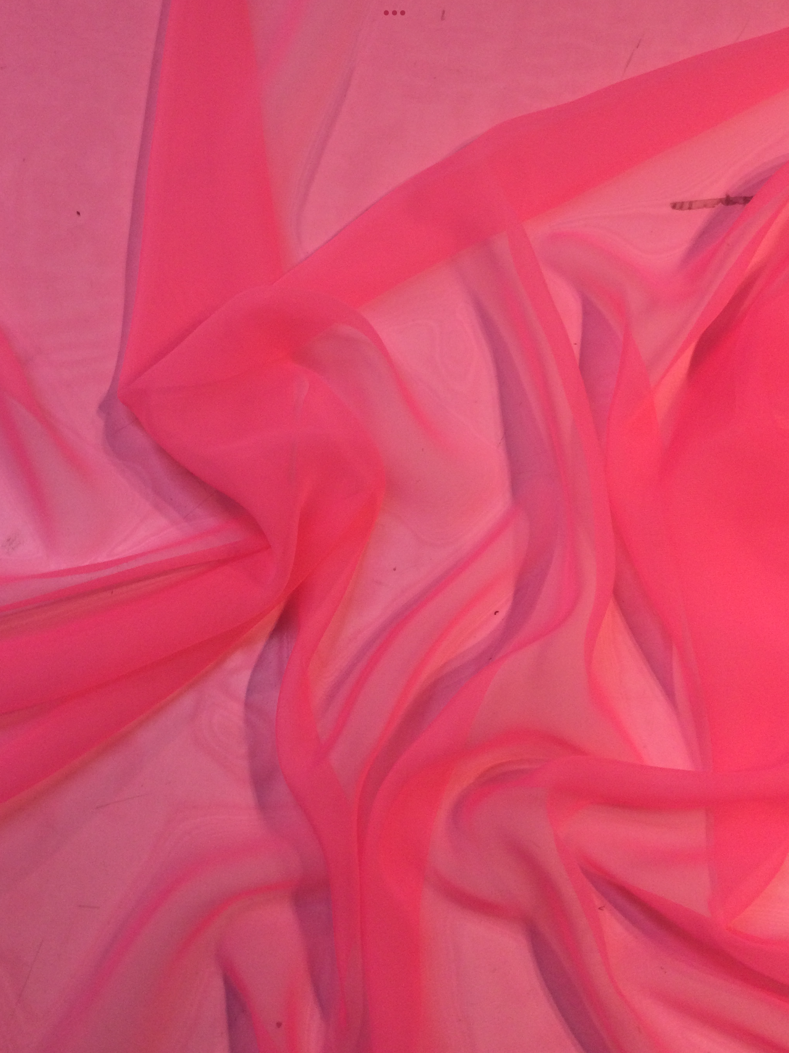 Polyester Chiffon In Neon Pink