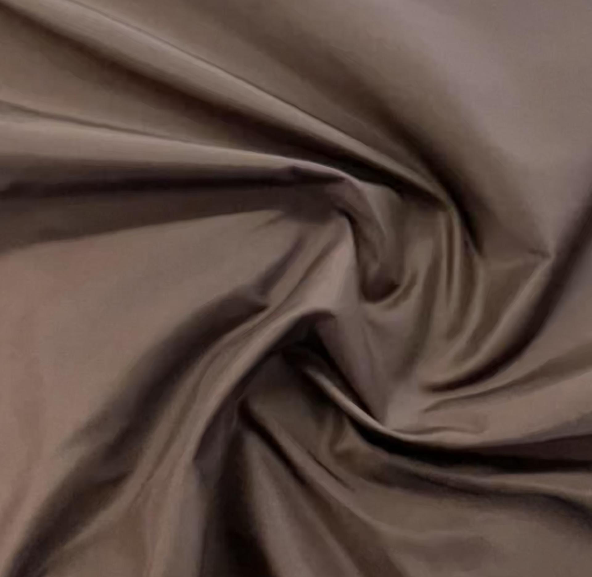 Pure Silk Taffeta in Chocolate 