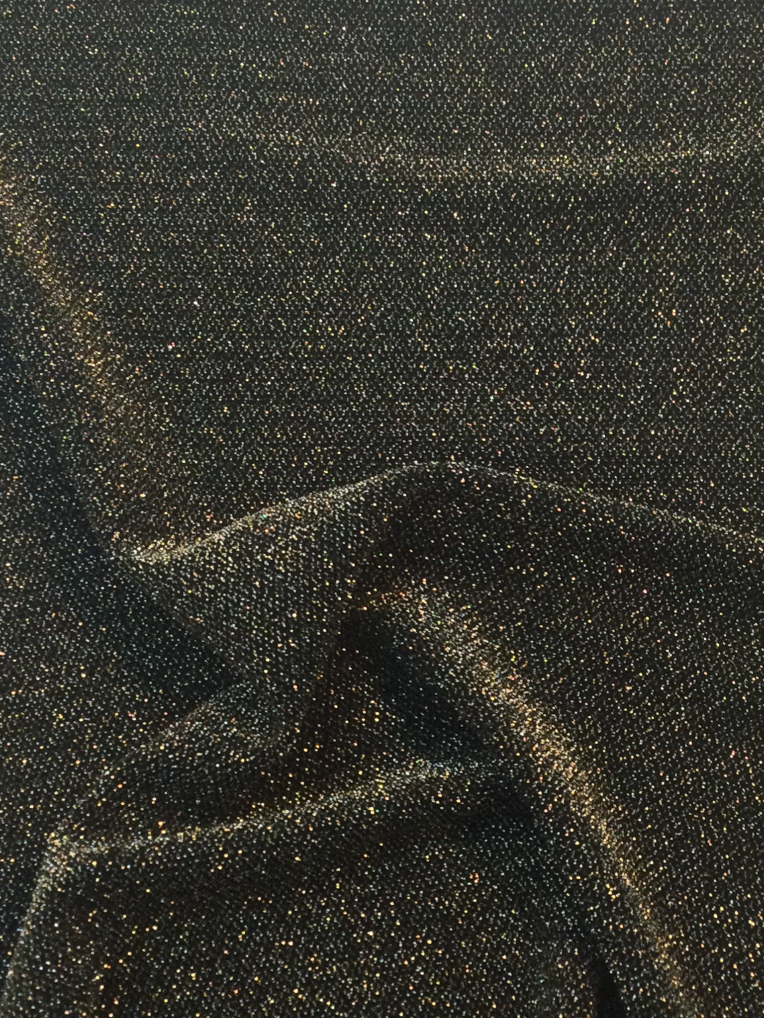 Nylon Blend Jersey Lame' in Gold/Black