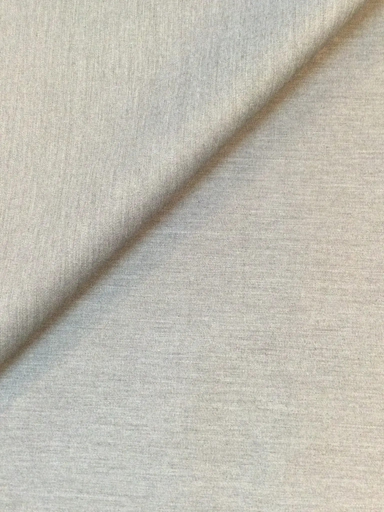 Polyester Cotton Twill in Heather Grey