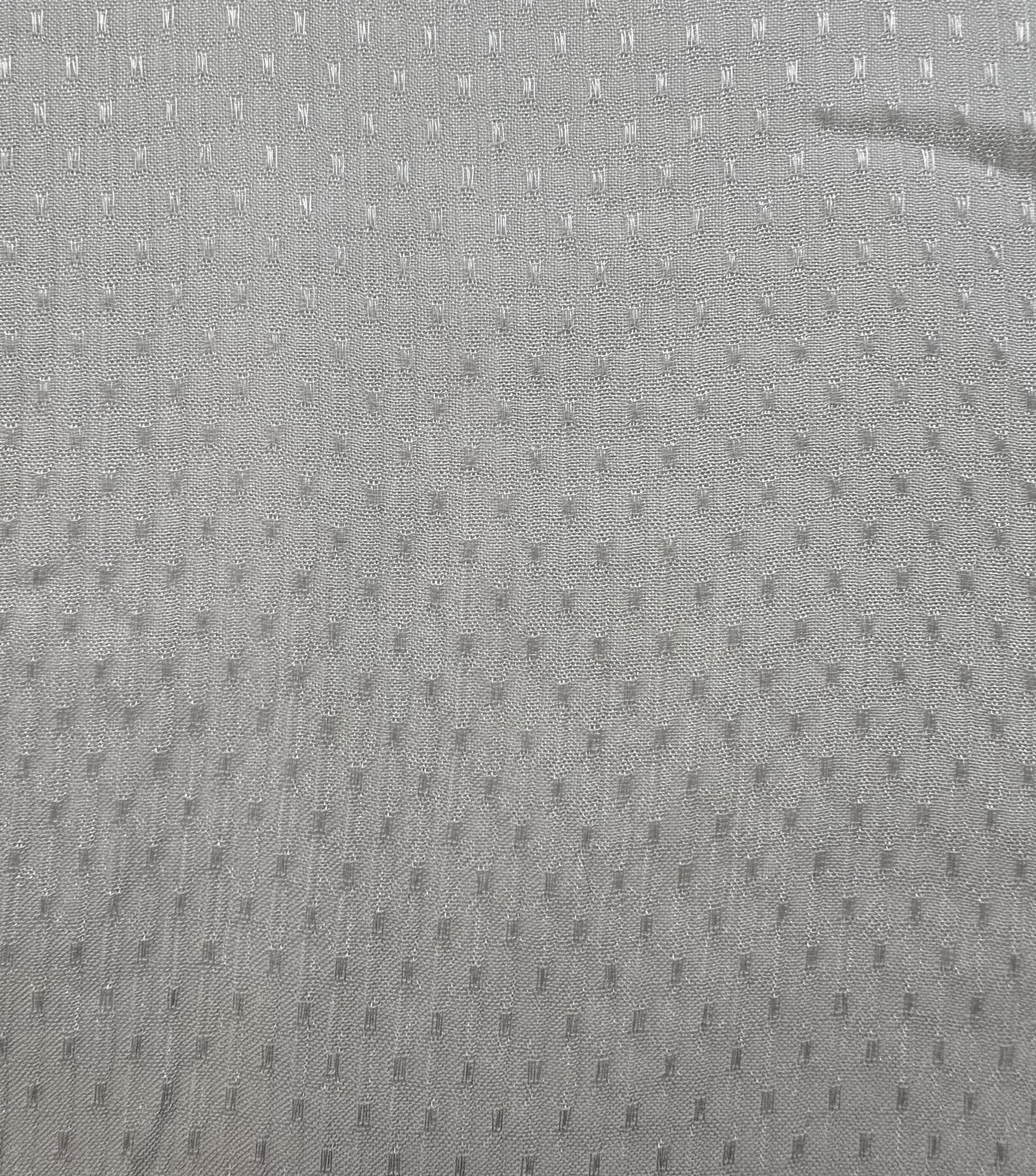 Crinkle Dotted Chiffon in White