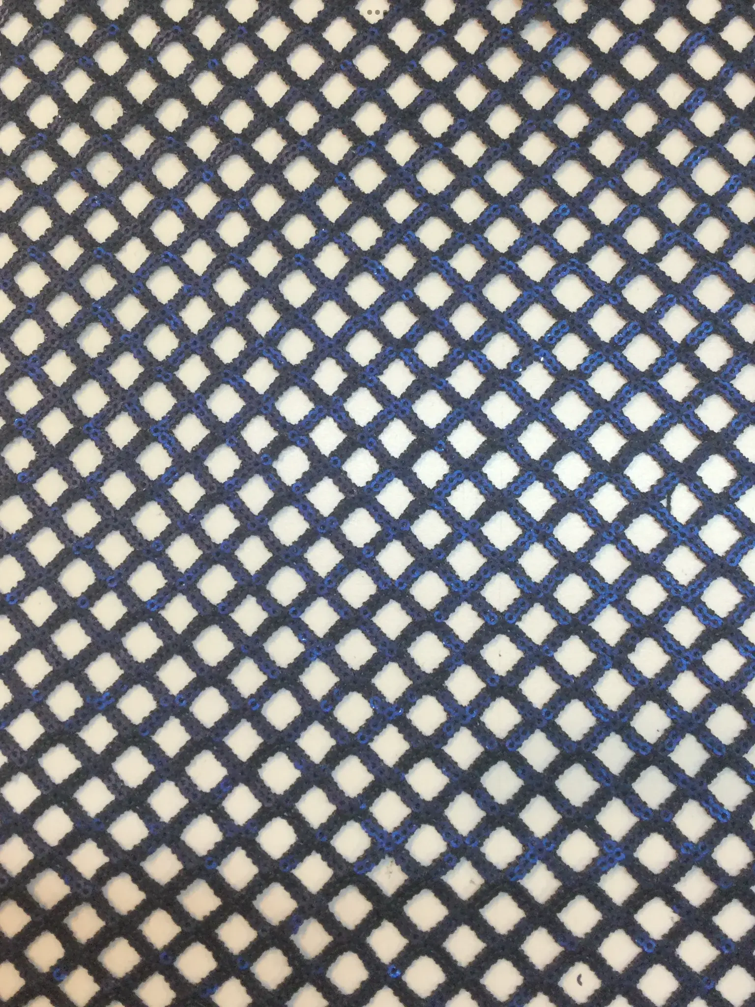 Matte Finish Fishnet Mini-Sequins in Navy