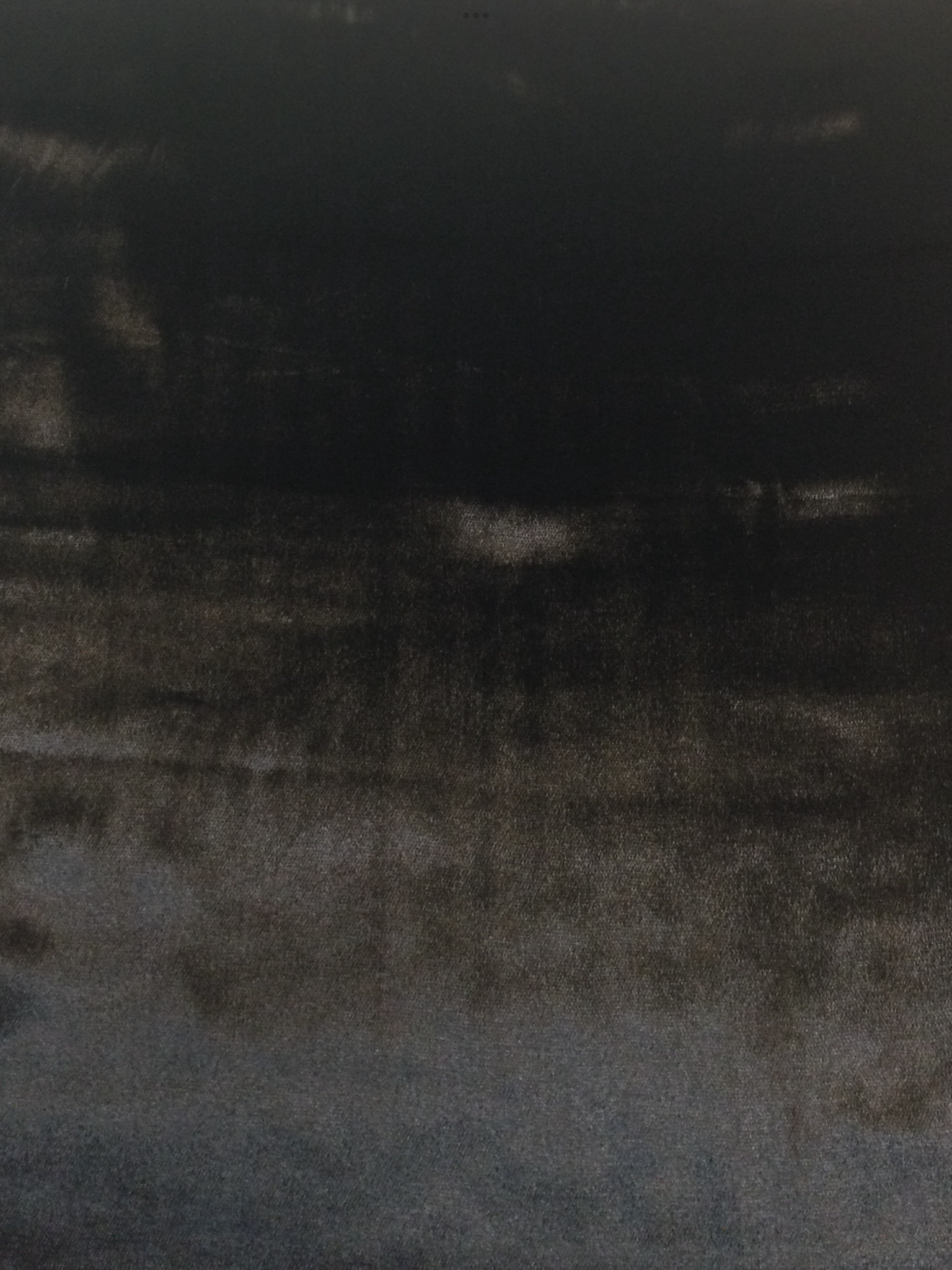 Silk-Rayon Panne' Velvet in Jet Black