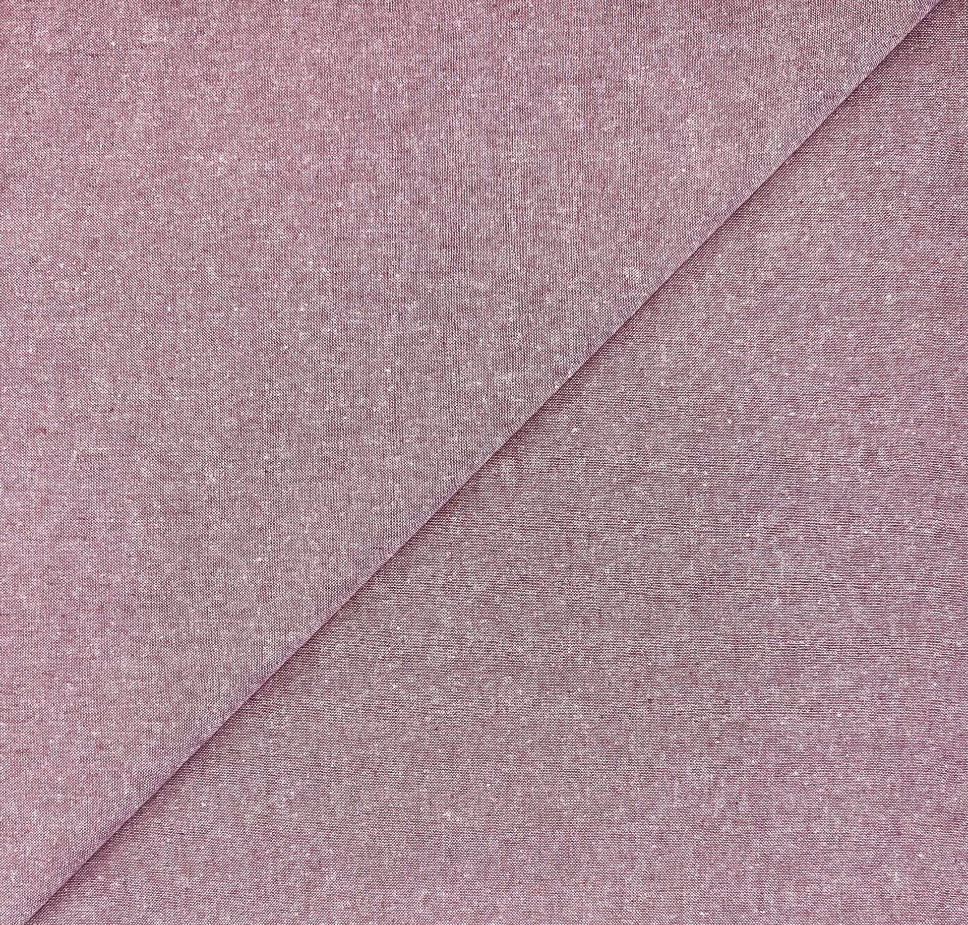 Yarn Dyed Linen Cotton in Raspberry