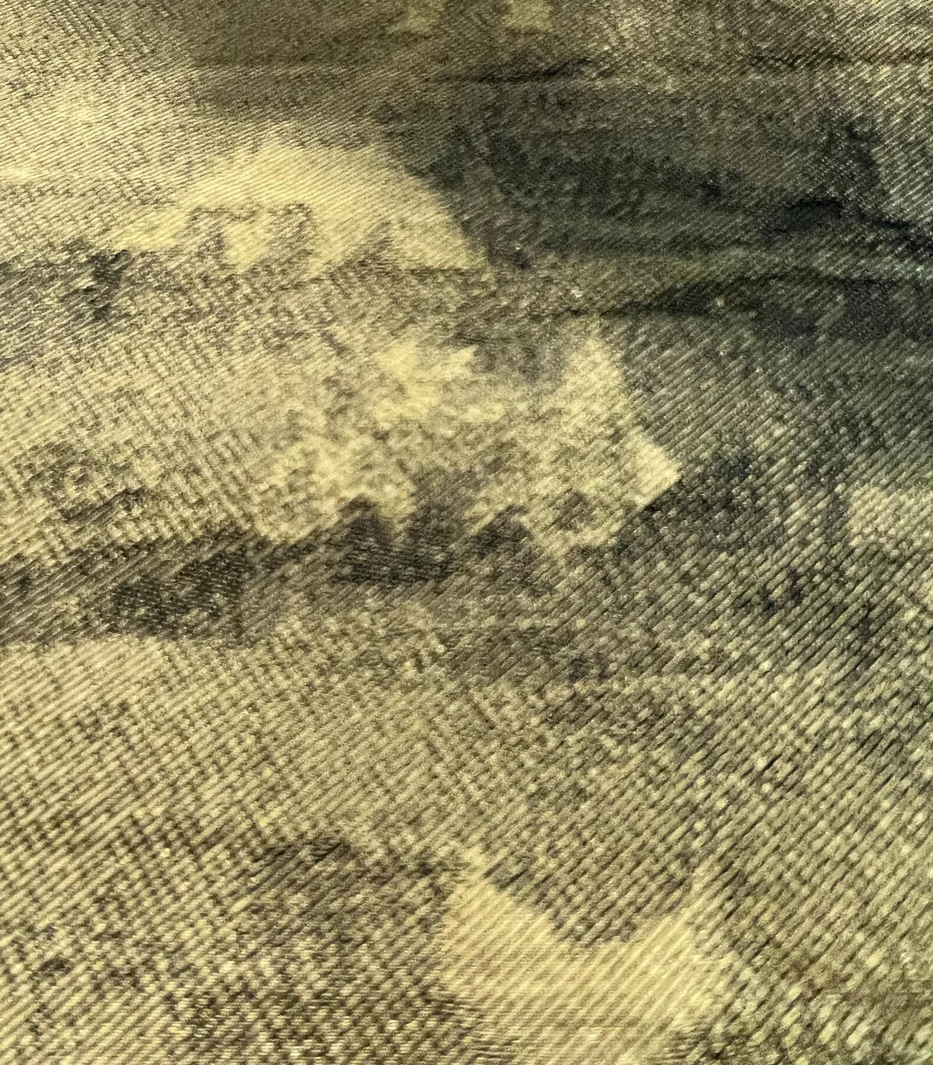 Italian Silk and Metal Twill in Black and Gold