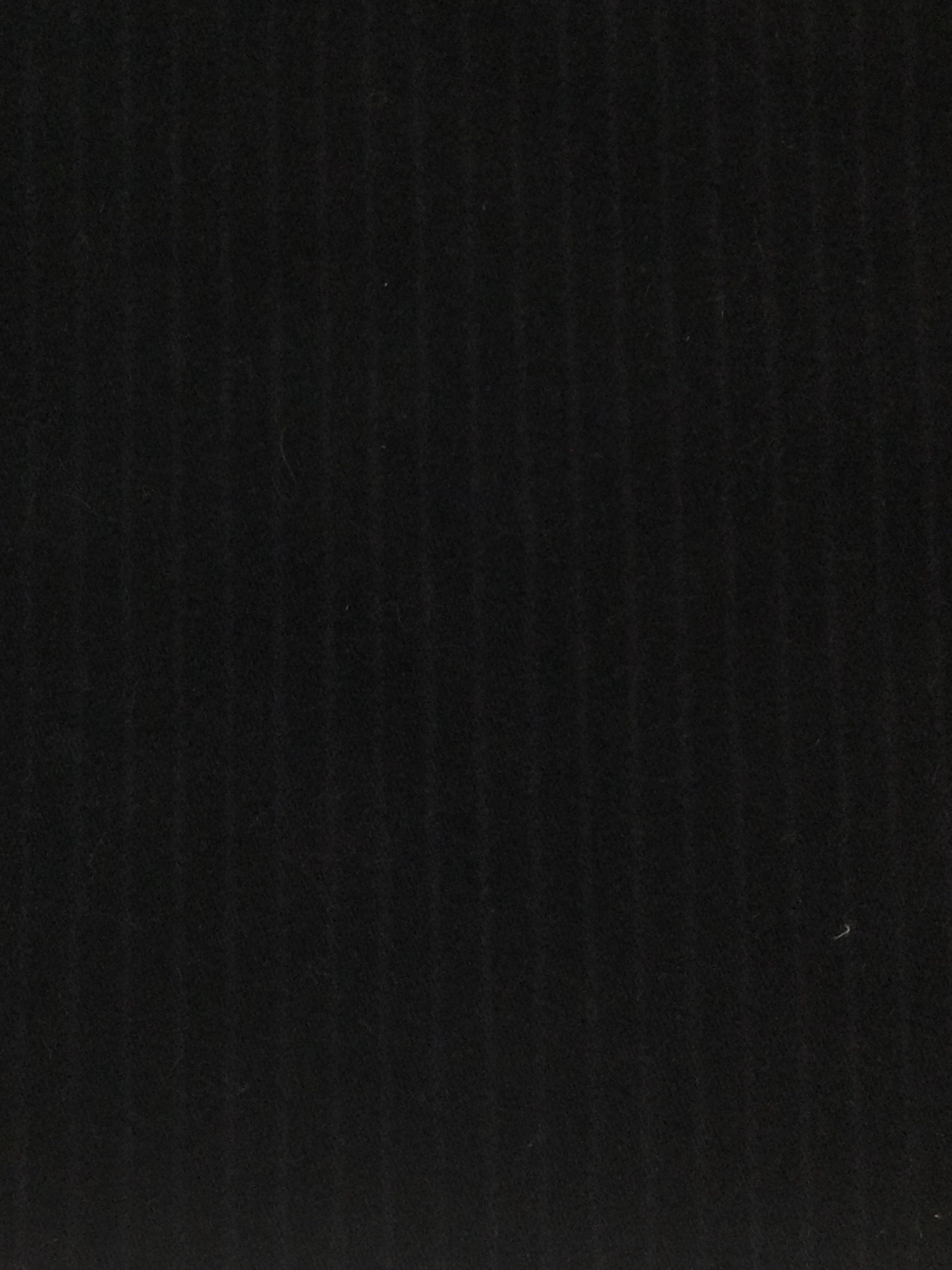 Italian Cotton Cashmere Blend Flannel Stripe in Black