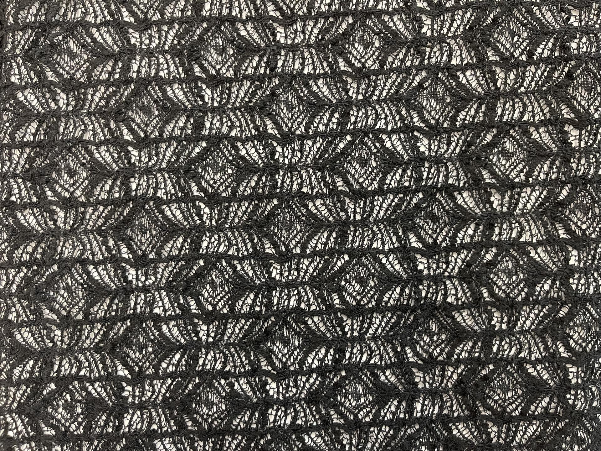 Stretch Lace in Black