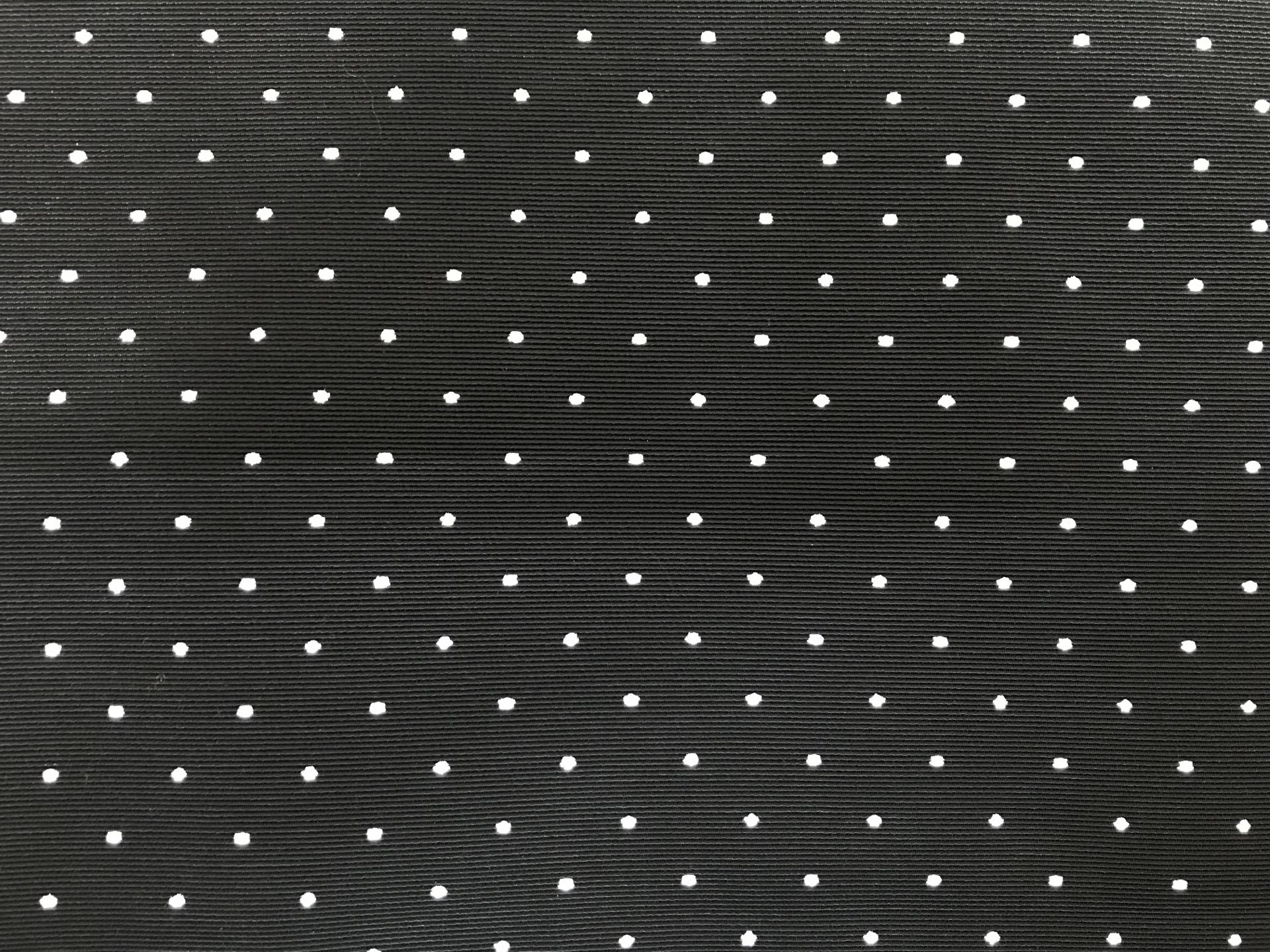 Cotton & Rayon Bangaline in Black with White Dots