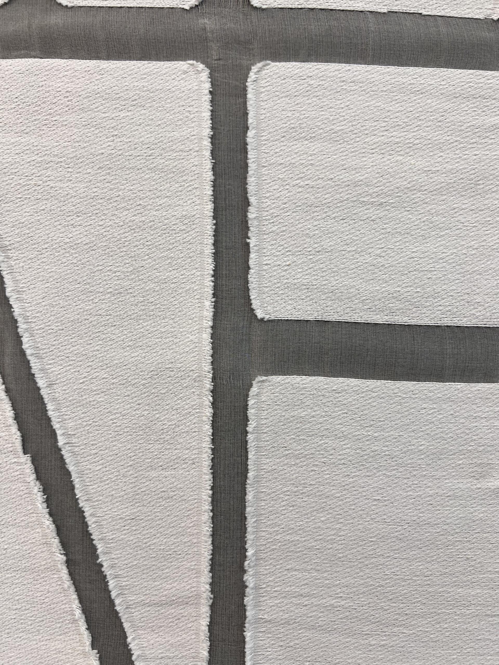 Silk & Cotton Novelty Organza in Ivory