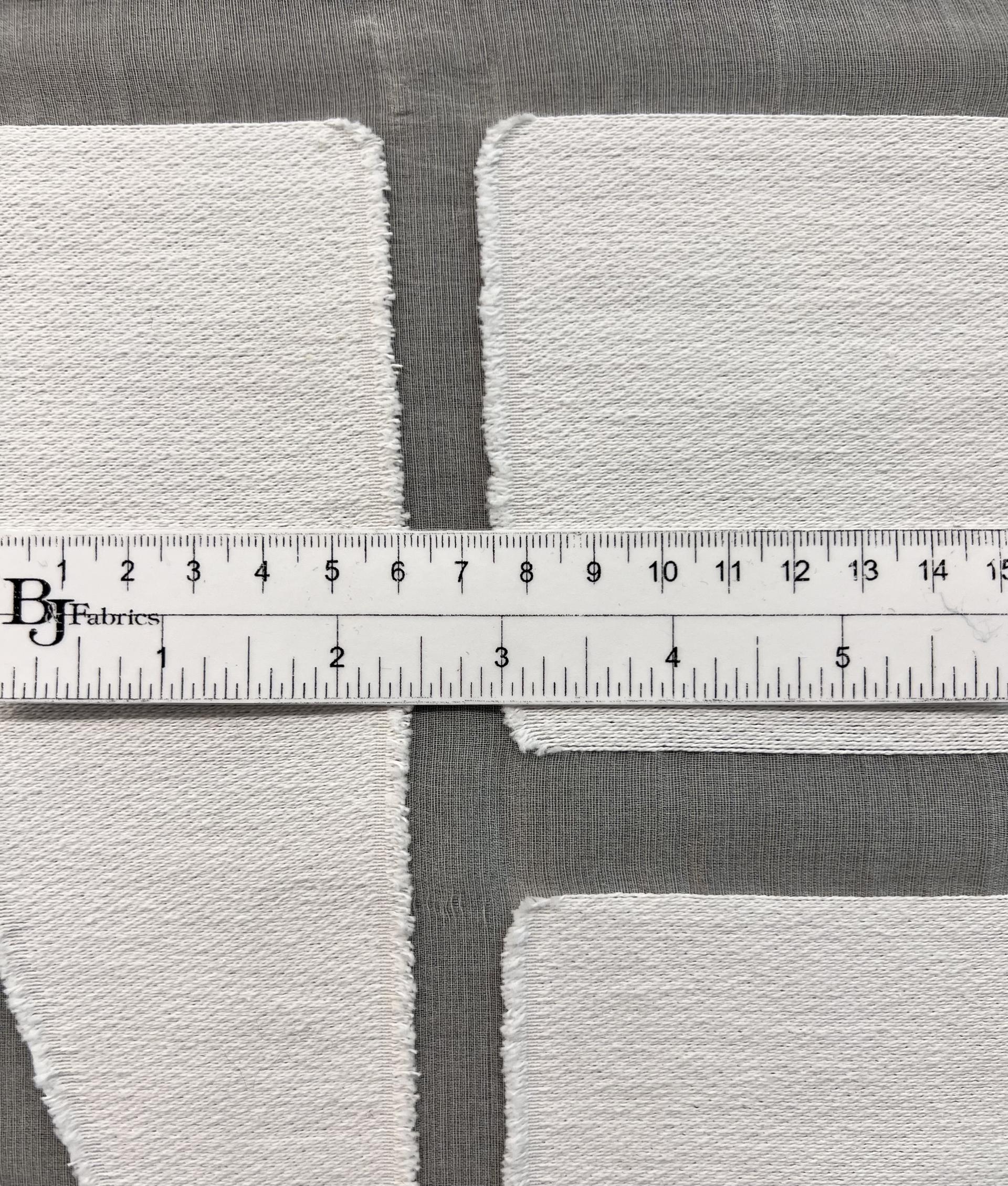 Silk & Cotton Novelty Organza in Ivory