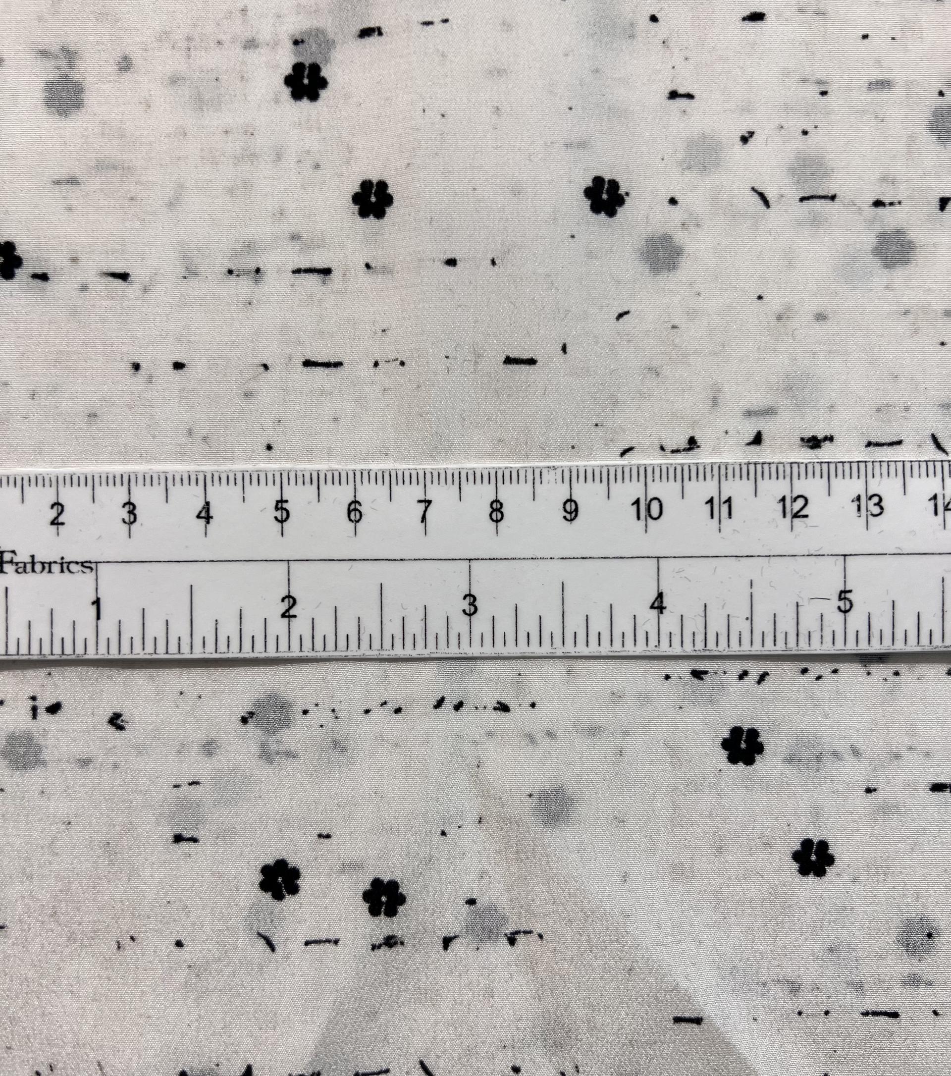 Printed 100% Silk Crepe de chine in Abstract Floral