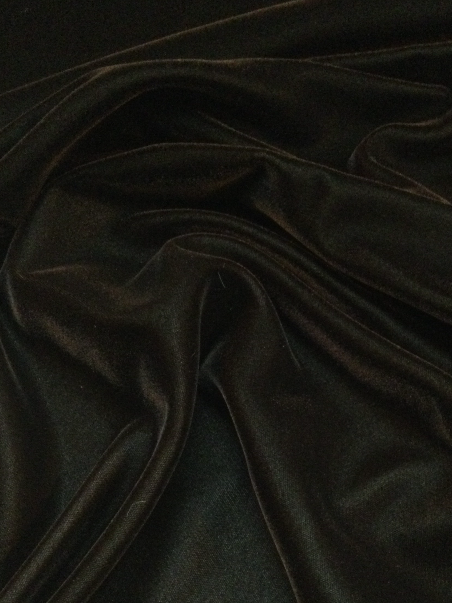 56% Acetate/ 44% Rayon Velvet in Chocolate
