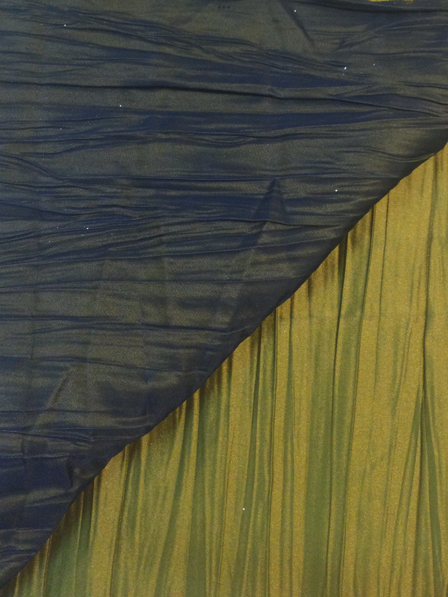 Crinkled Iridescent Rhodia Satin